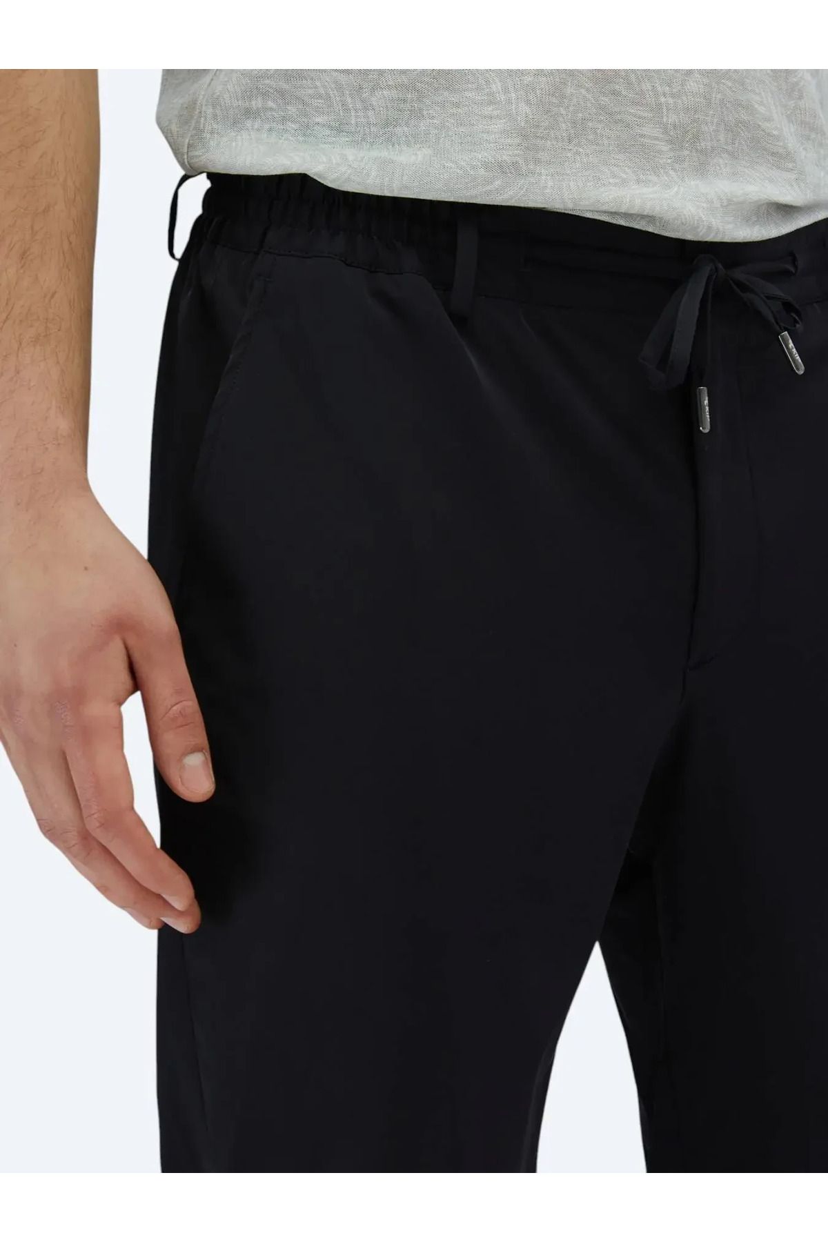 Kip-Παντελόνι Casual με ίσιο υφαντό Navy Blue 4