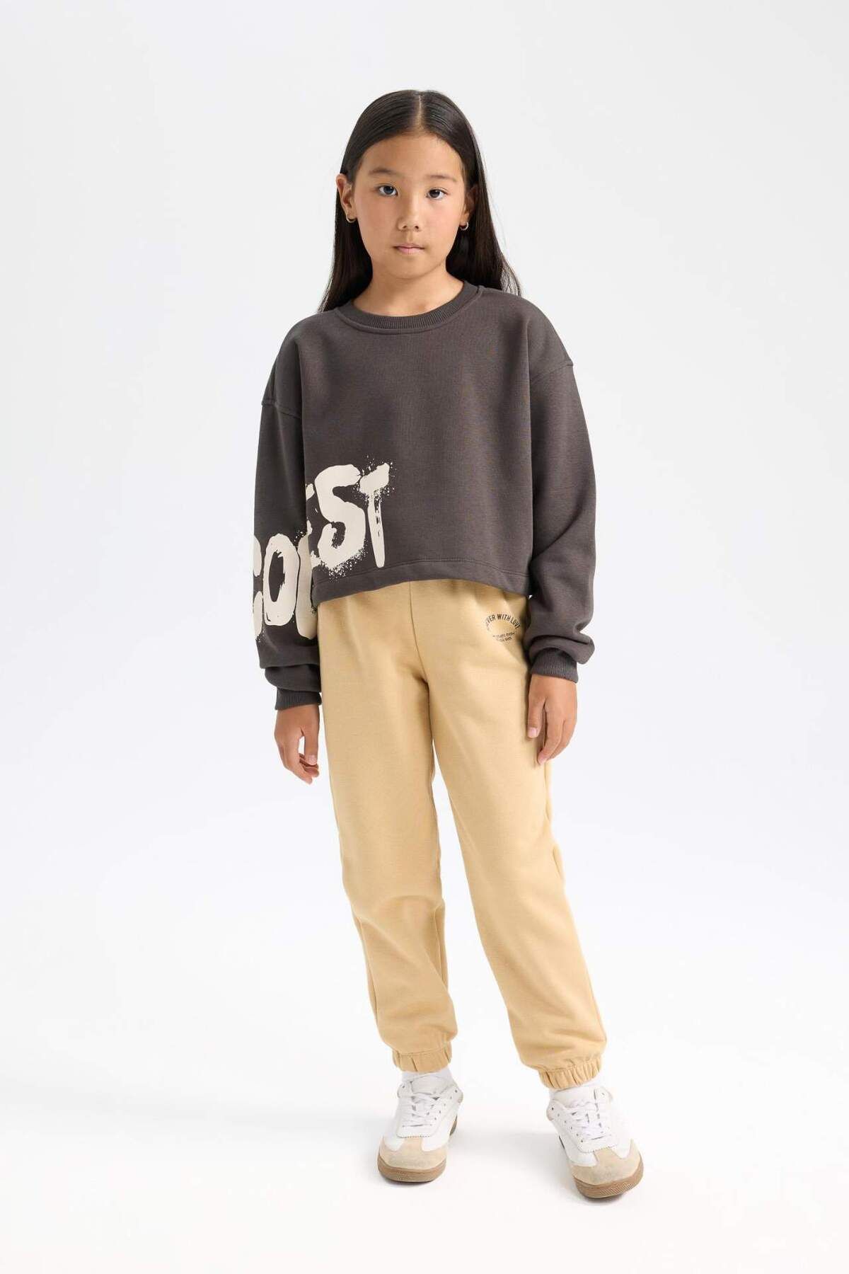 DeFacto-Girl - Printed Elastic Waist Jogger Sweatpants D2295A824Wn 3