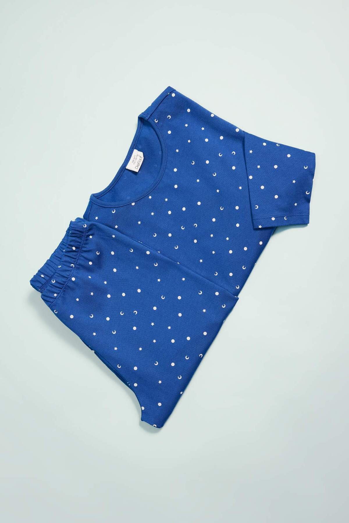 DeFacto-Girls' Pajamas Set Patterned Long Sleeve Top with Elastic Waist Long Bottom D7746A824Wn 6