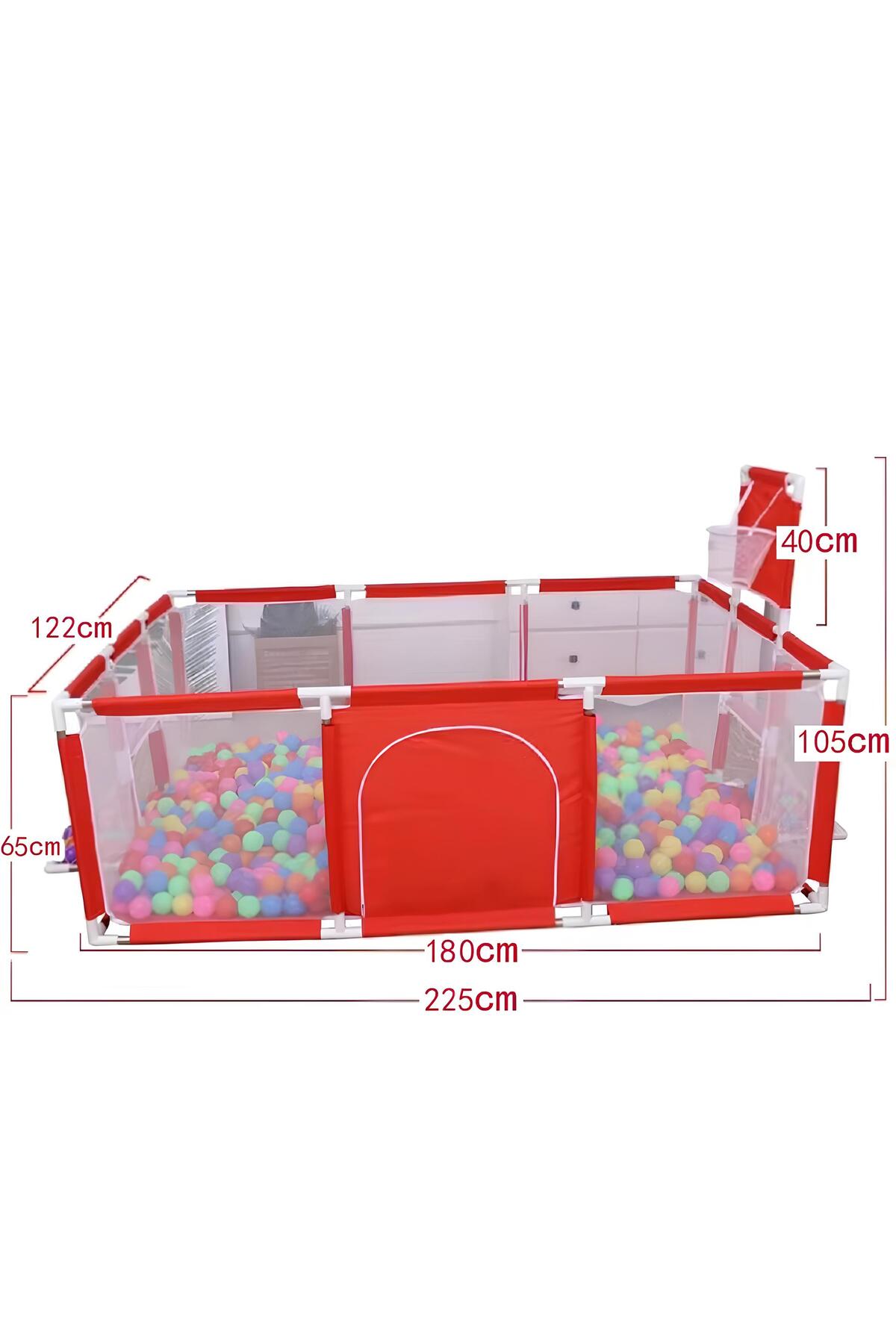 Lazım Shop Çocuk Oyun Parkı Futbol Sahası Yürüme Öğrenme Çiti Yüksek Korumalı Basketbol Potalı fotoğrafı 3 (önizleme)