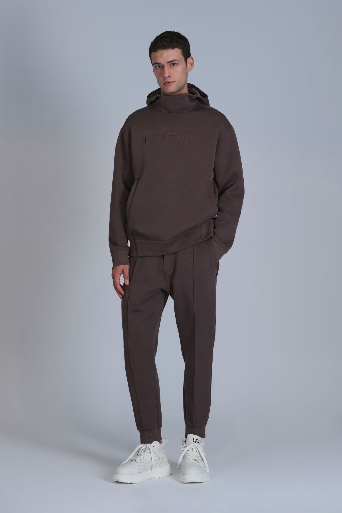Lufian-Ανδρικό φούτερ - Robust Brown 4