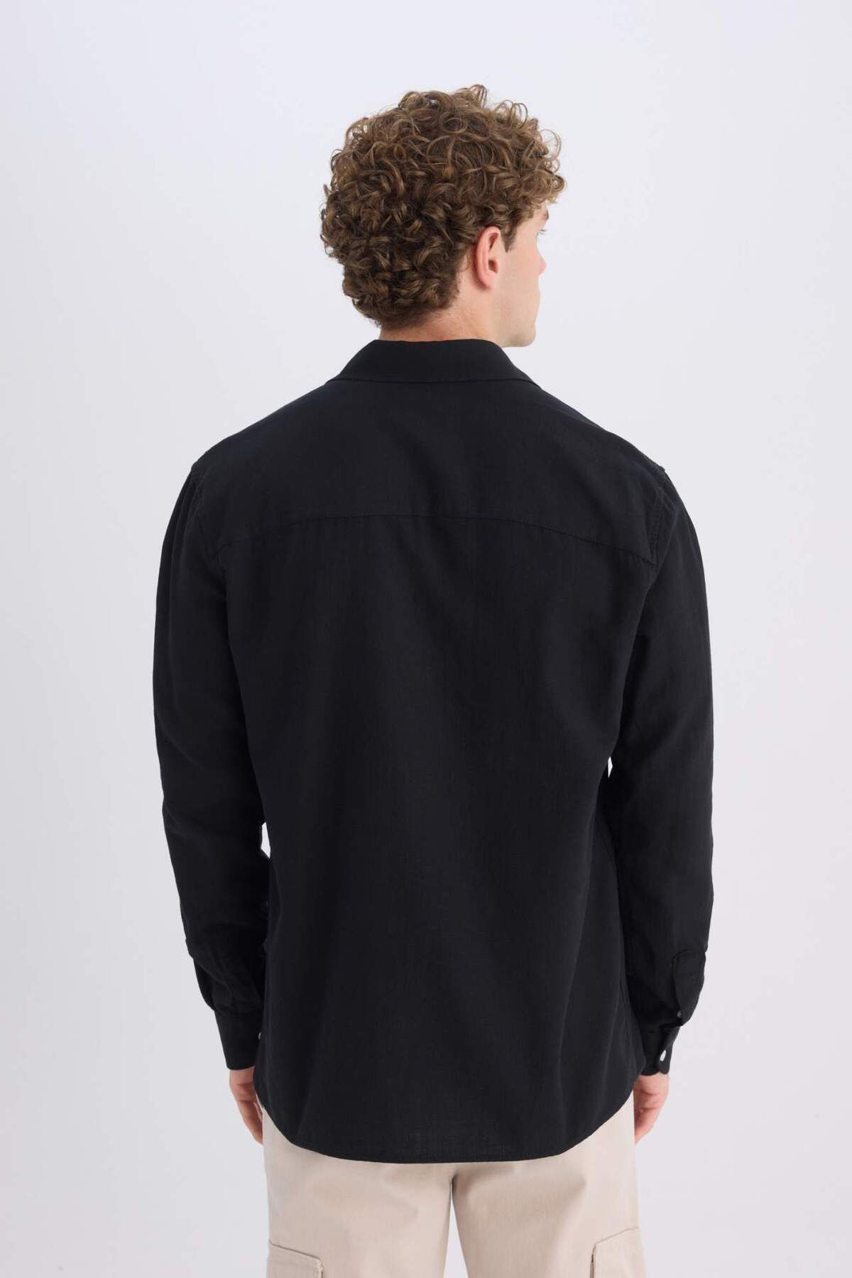DeFacto-Basic-Langarmshirt aus Baumwolle mit normaler Passform D7079ax24sp 6