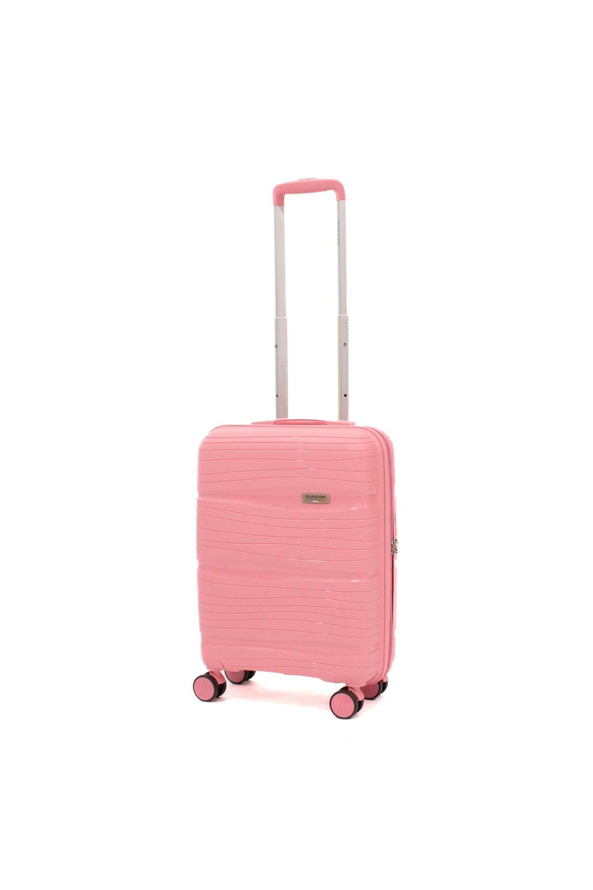 Troler Roz Ella Icon Troler Waves, Roz, 55X39X19 cm- Trendyol