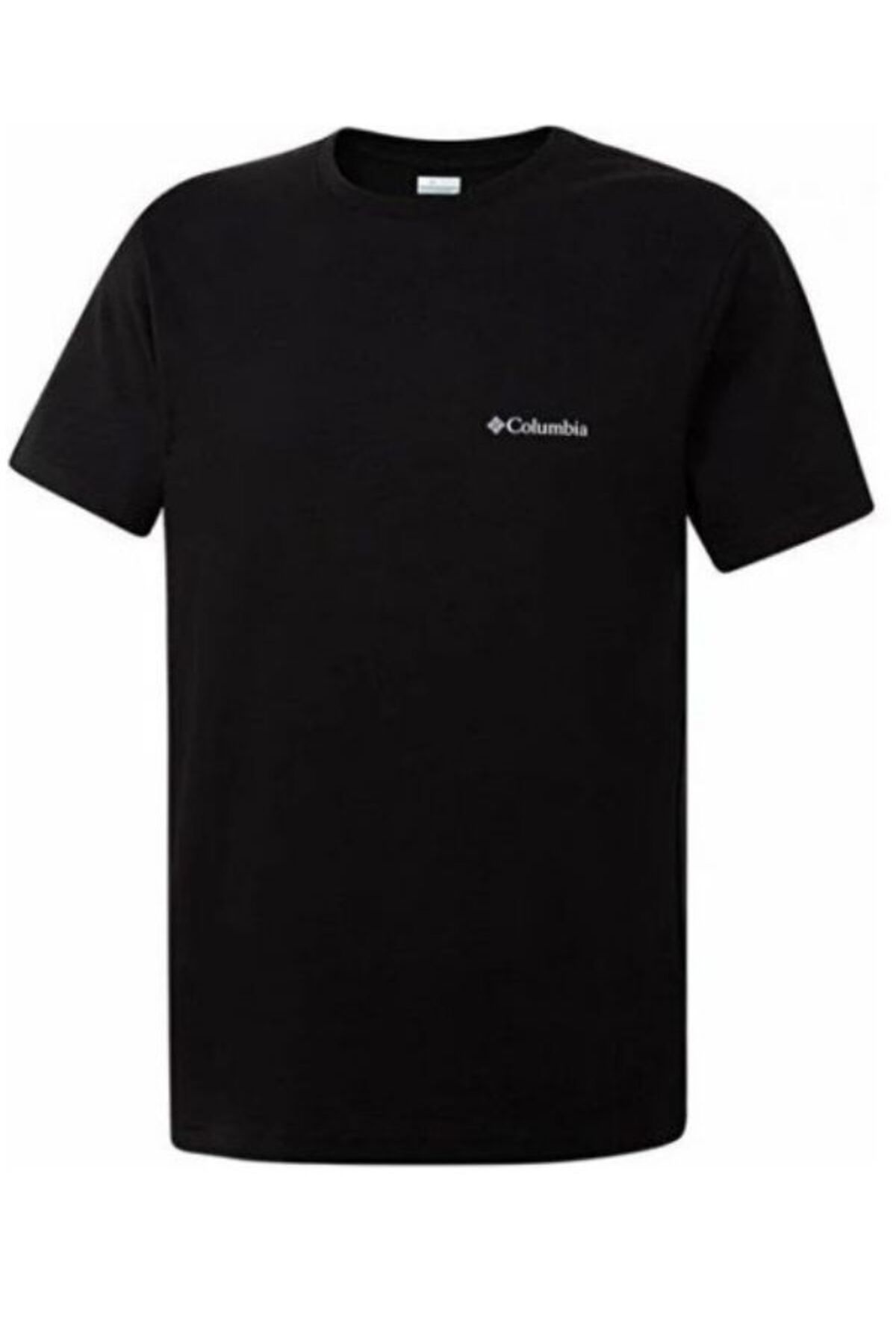 Columbia-Ανδρικό μπλουζάκι Csc M Basic Sm με βουρτσισμένο λογότυπο Ss Tee μαύρο Cs0282-010 1