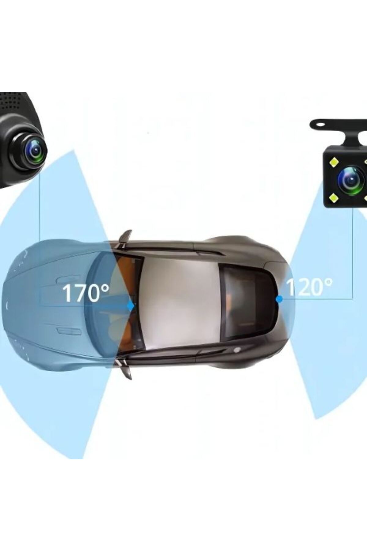 Mercaton-Rearview mirror with Full HD reversing camera, 4.3" LCD, motion, sound, impact detection 7
