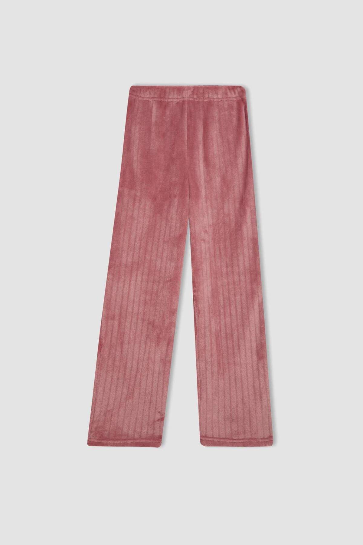 DeFacto-Mädchen-Pyjama-Set aus Fleece mit langen Ärmeln und langem Unterteil D1088A824WN 8
