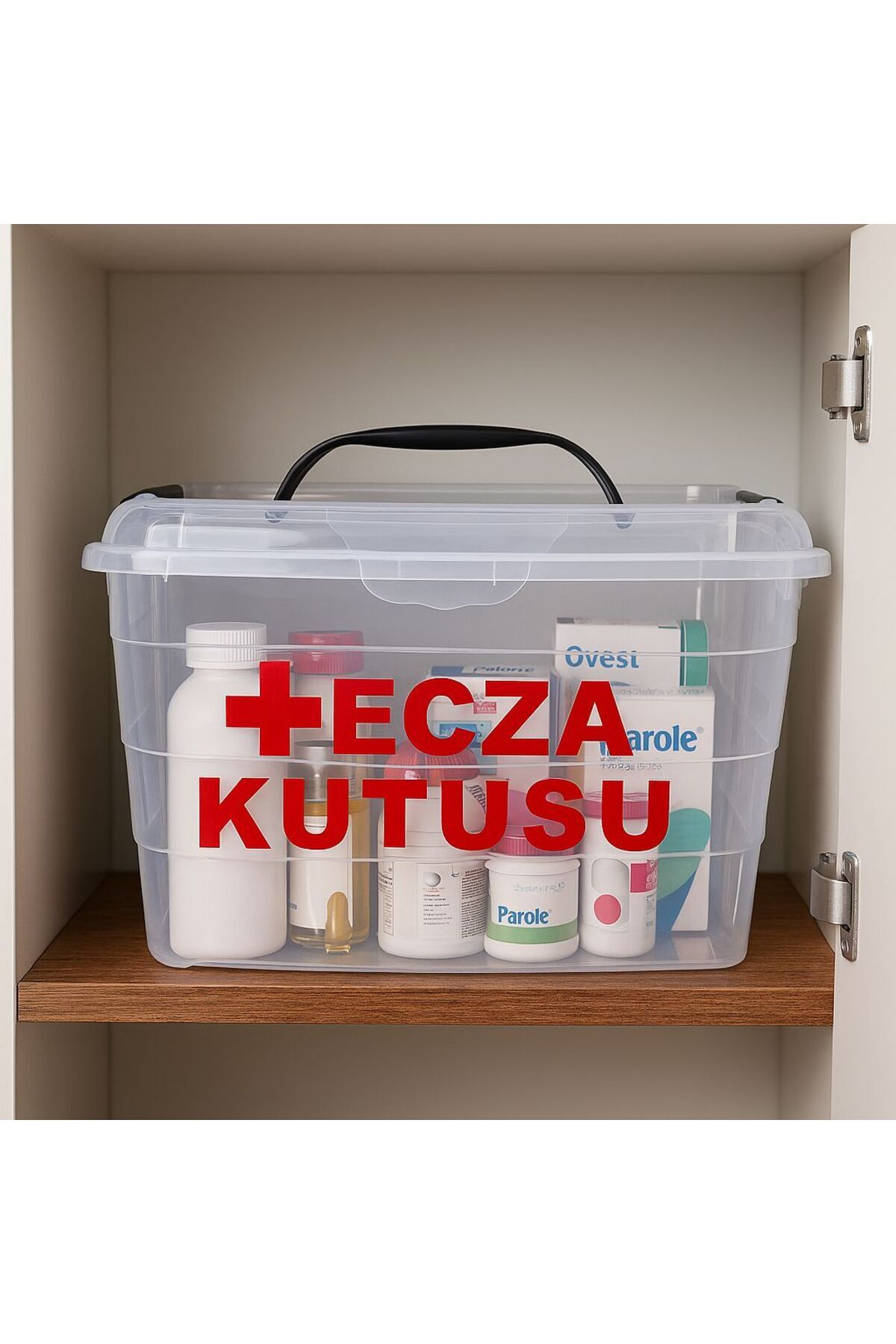 DEEMBRO-Medicine Box 8.5 Lt First Aid Medicine Cabinet Bag Medicine Box Medicine Storage Container Box Medicine Cabinet 3