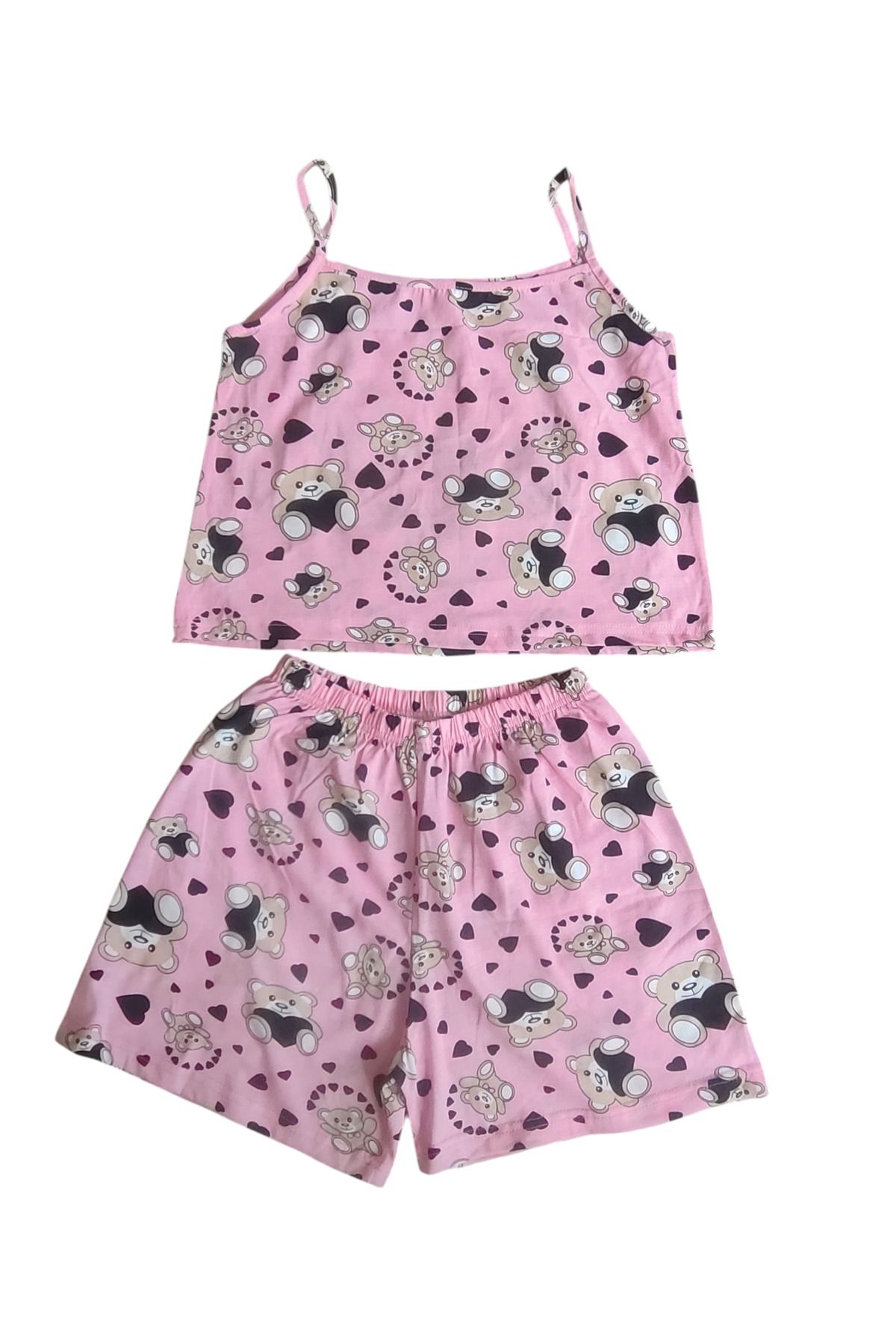 KapadokyaButik-PAJAMA SET WITH STRAPS AND SHORTS 1
