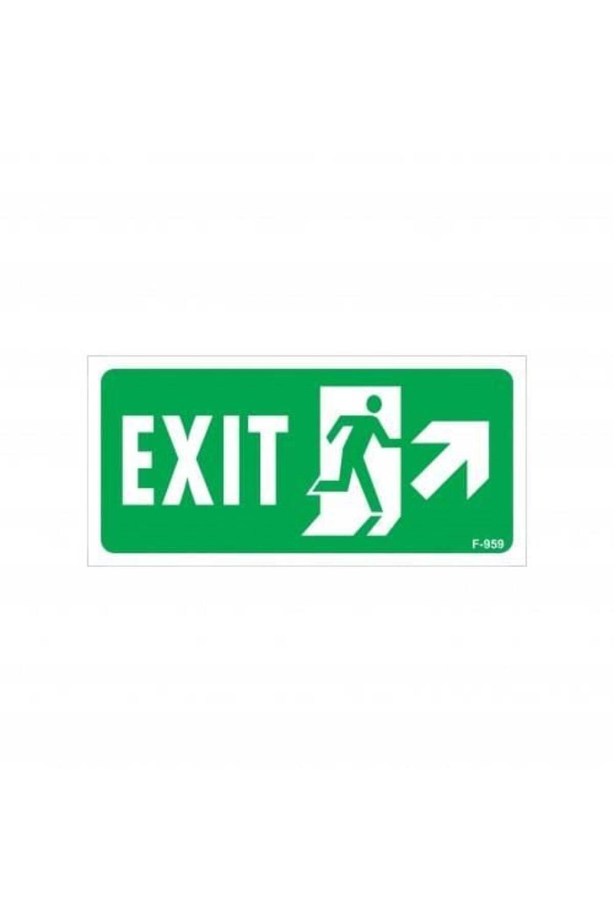 Ennalbur-Exit Right Up Warning Sign 17.5x25 CODE: 959 1