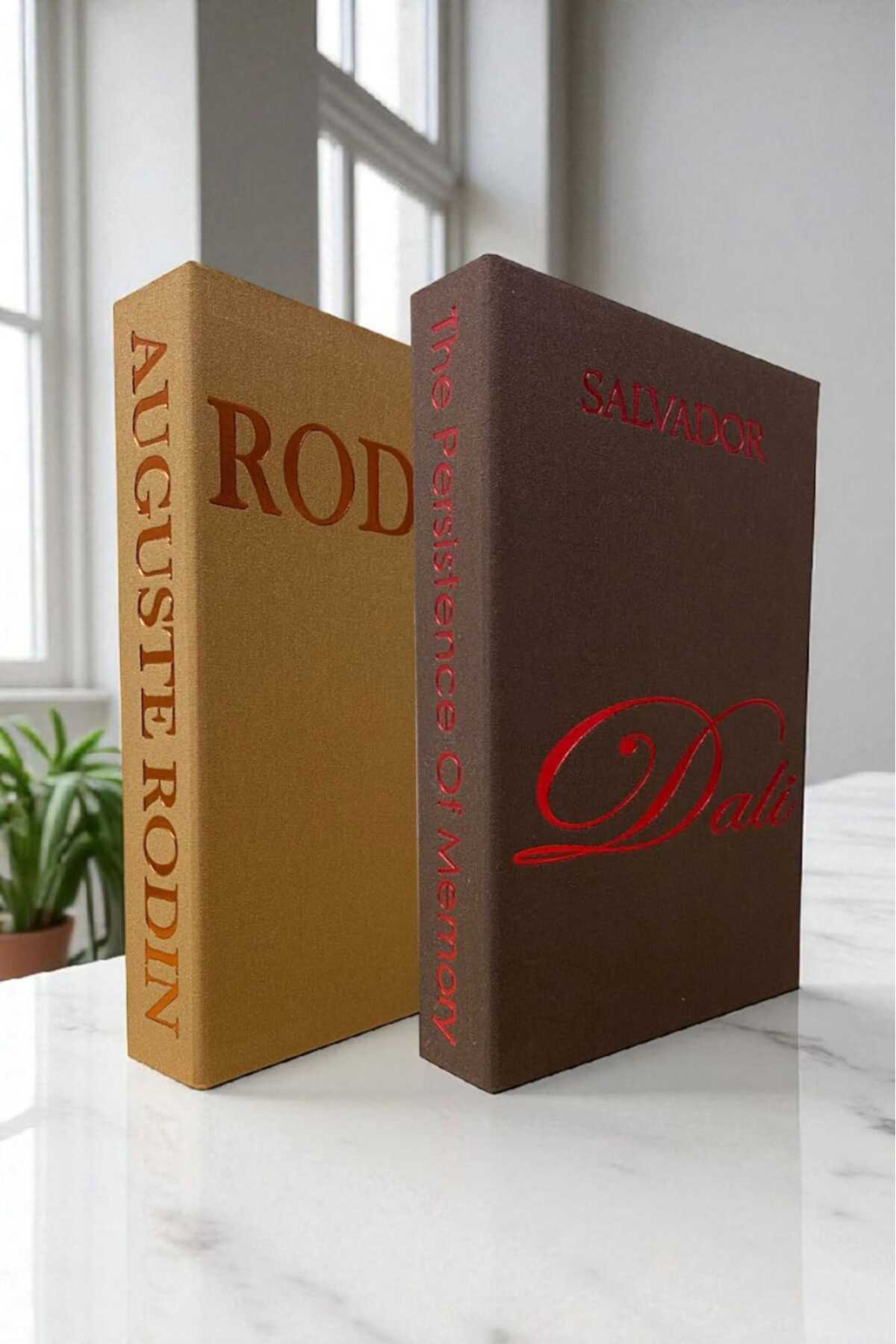 2-Piece Fabric Covered Book-Looking Decorative Box | Gift & Jewelry Box
