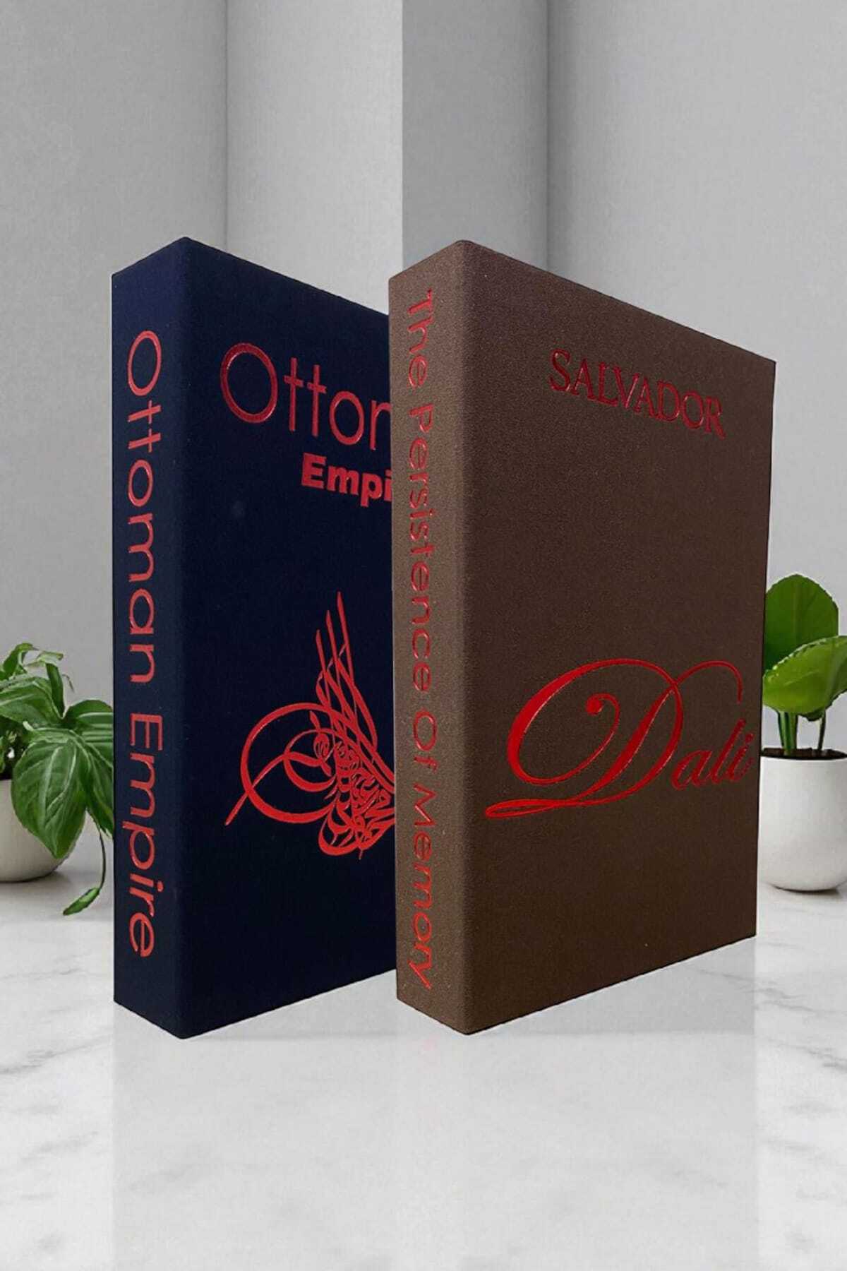 2-Piece Fabric Covered Book-Looking Decorative Box | Gift & Jewelry Box