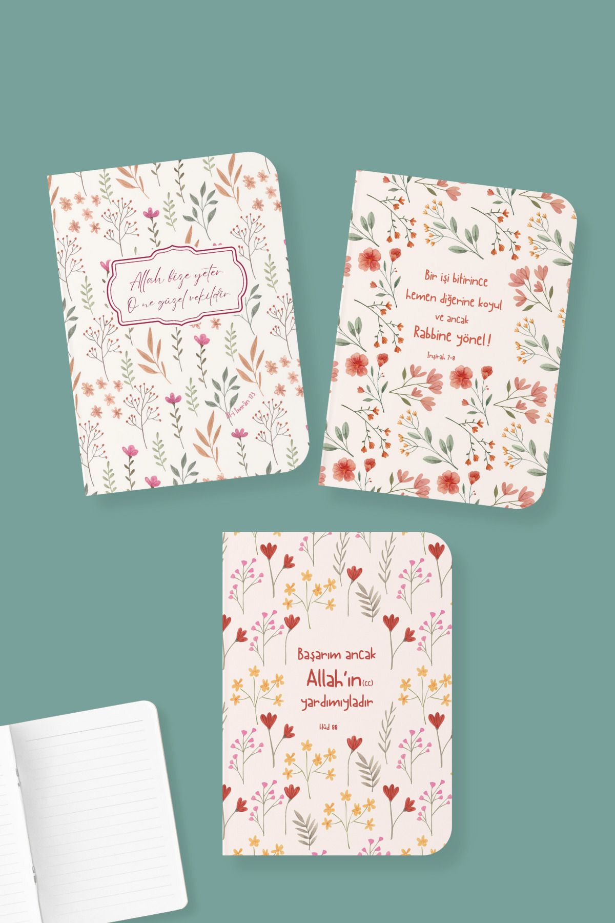 Dava Adamı Yayınları-Visal A6 Mini Notebook Set - Lined 1