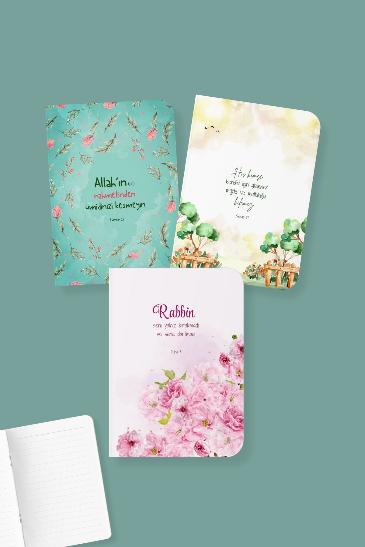 Dava Adamı Yayınları-Dilhun Notebook Set - 3 A6 Mini Notebooks 1