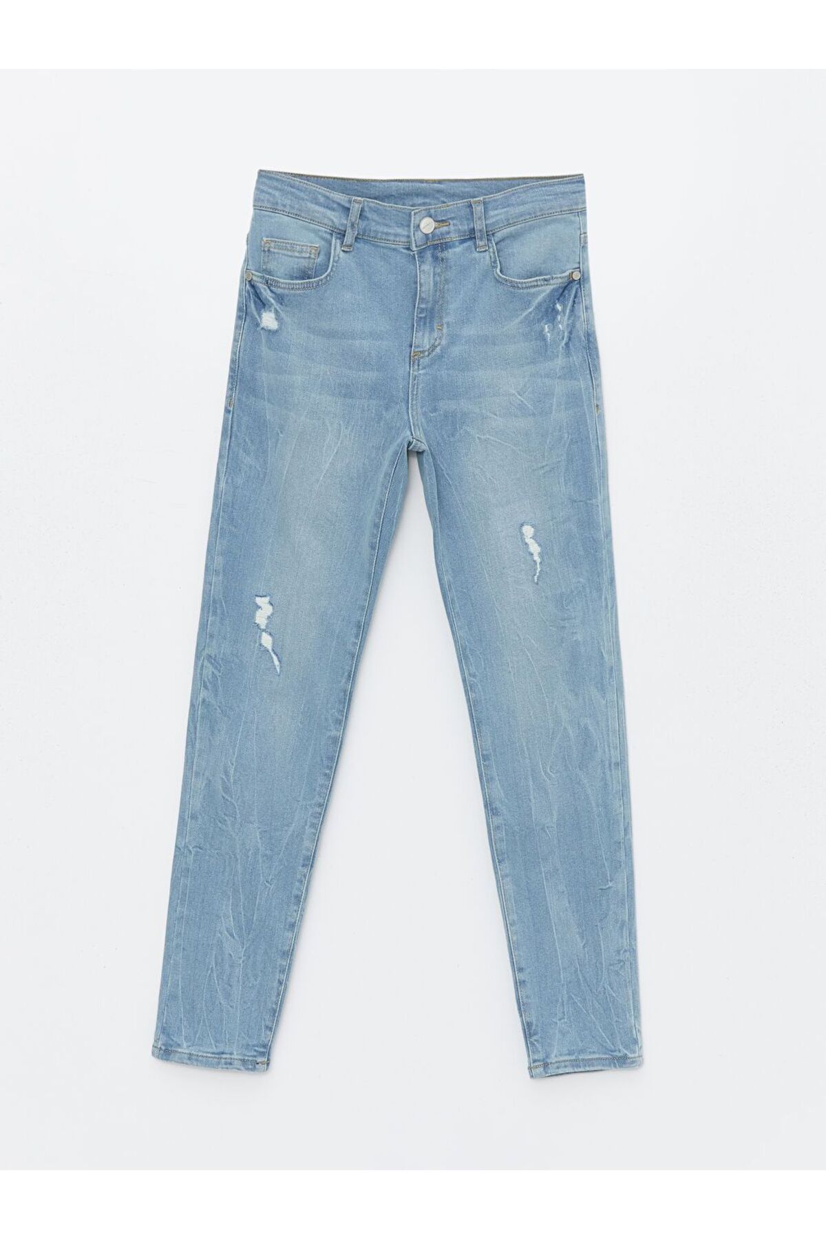 LC Waikiki-Lcw Kids Boy's Jeans Trousers with Adjustable Elastic Waist 4