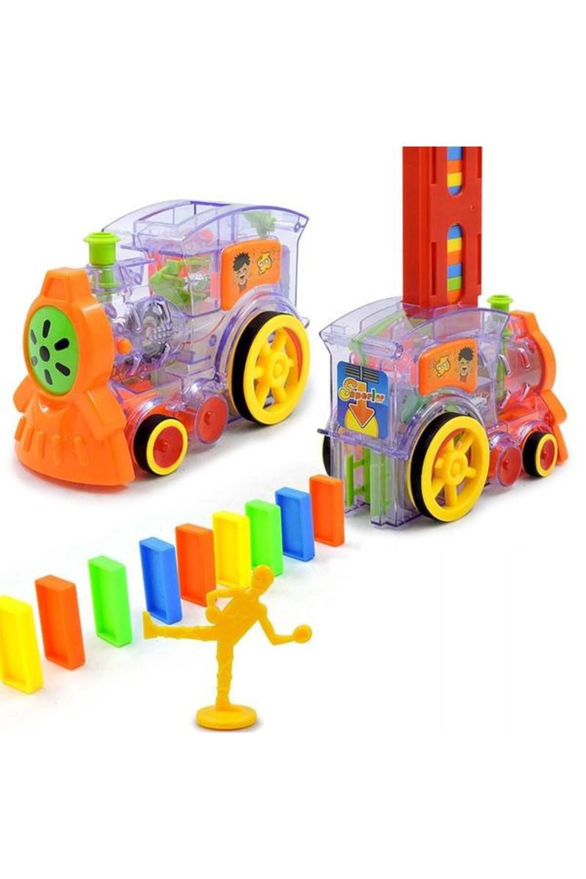Bebeking-Train locomotive domino with automatic arrangement 80 pieces 1