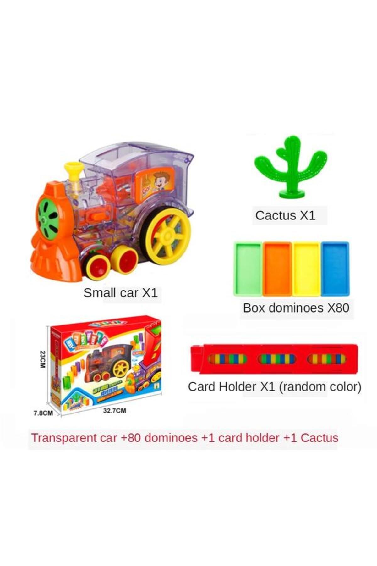 Bebeking-Train locomotive domino with automatic arrangement 80 pieces 6
