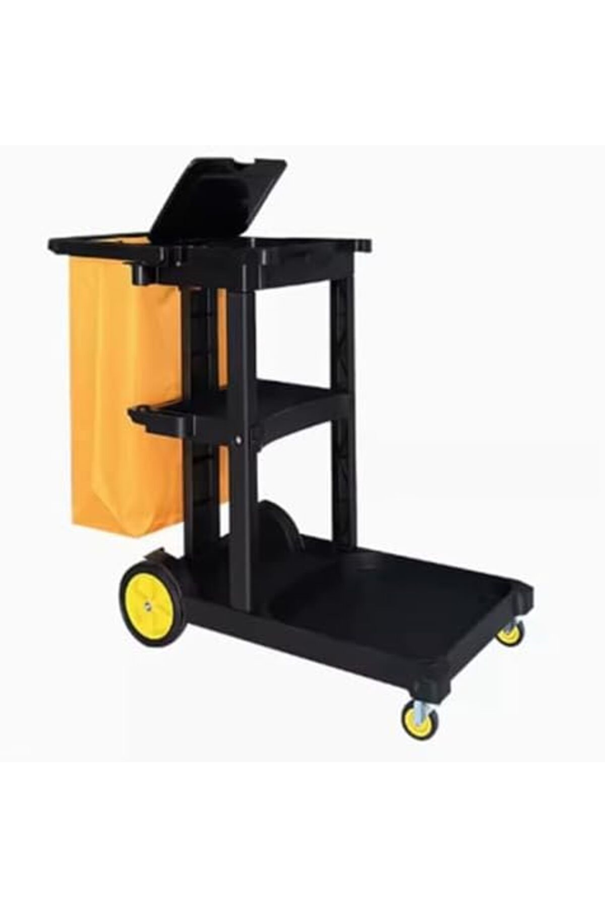 AKC GROUP-AKC Multipurpose Cleaning Cart with Cover – Durable 3-Tier Utility Service Trolley with Bag – He 6