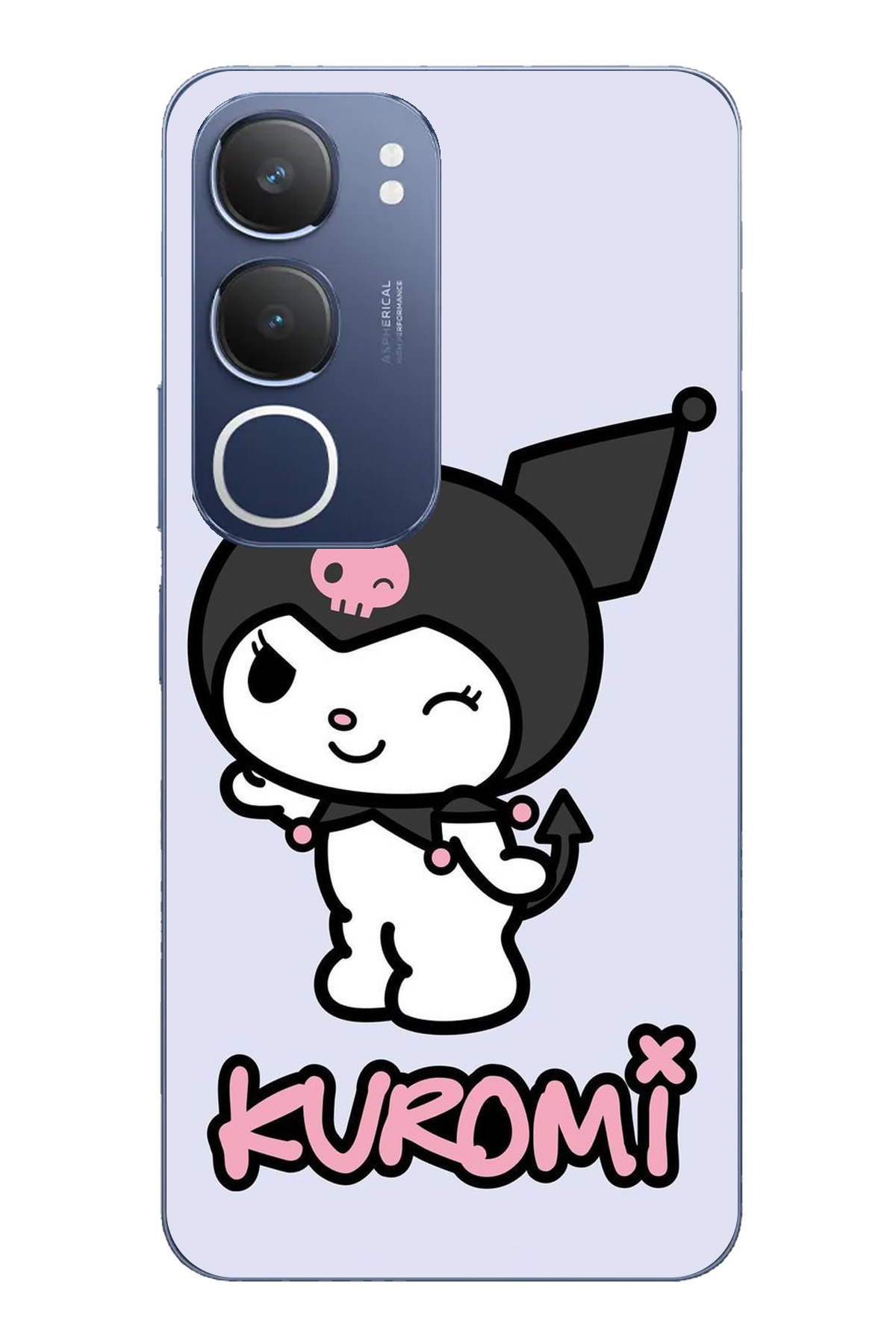 TechTree-Vivo Y19S Compatible Cute Kuromi Design Transparent Silicone Case 1