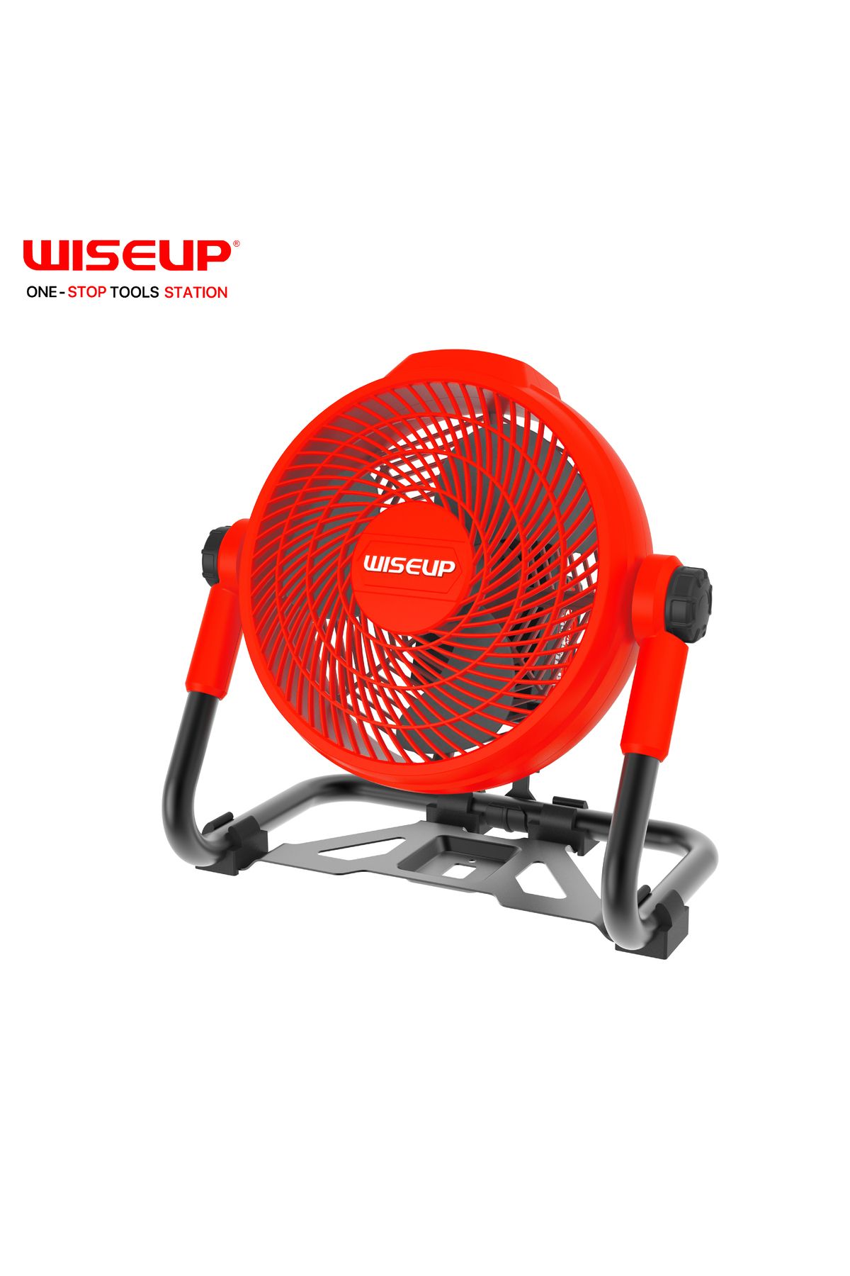 WISEUP-مروحة بطارية بعلبة كرتون تحتوي على الشاحن و 2 بطارية وتعمل على الكهرباء 2