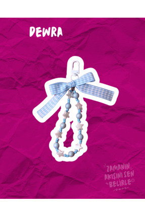 Dewra project Mavi Ekose Rêve D'arc Çanta Charmı