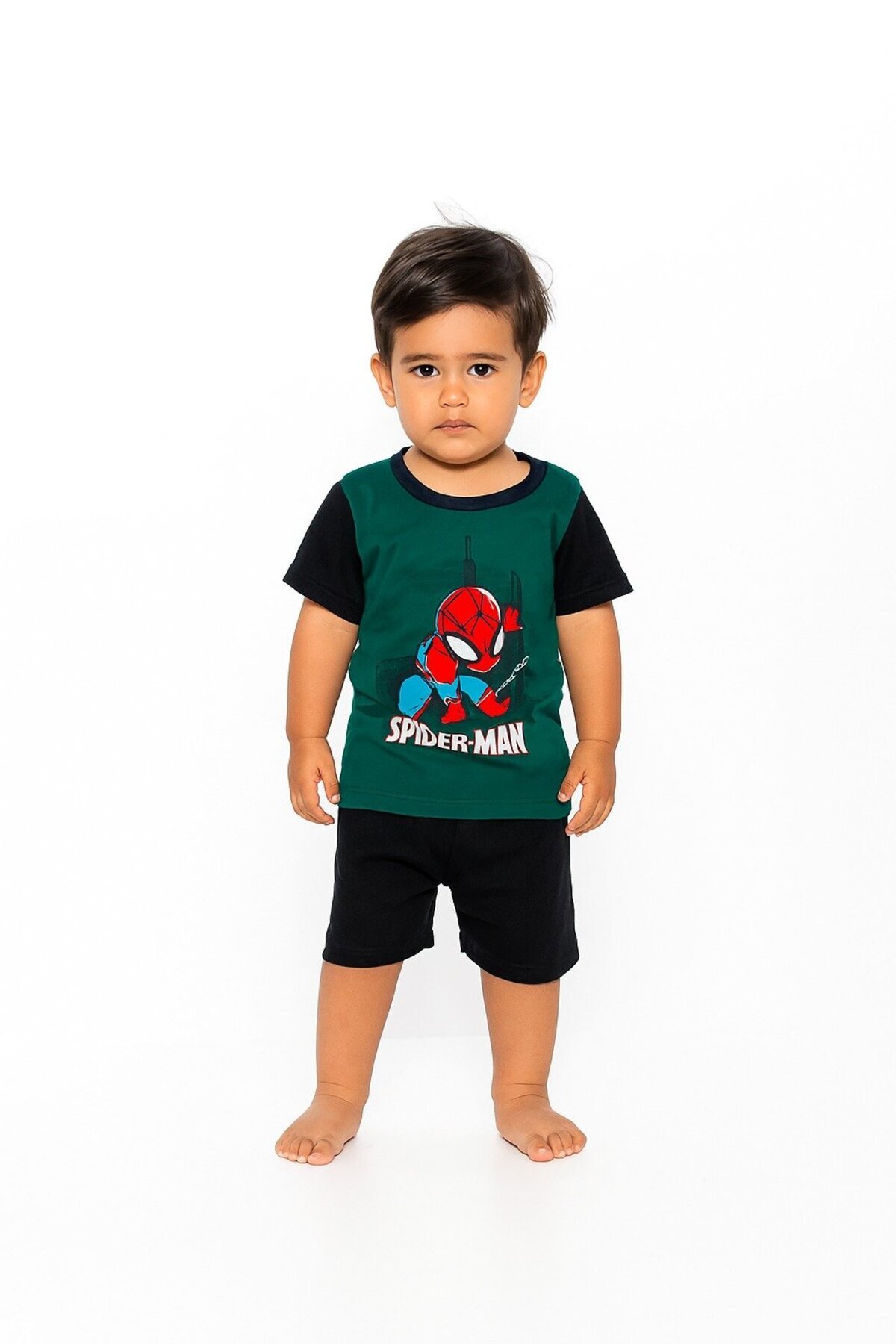 Erkek Çocuk Karakter Desenli Yazlık Takım - Enerjik Çocuklar İçin Park ve Kreş Modası - Erkek Çocuk