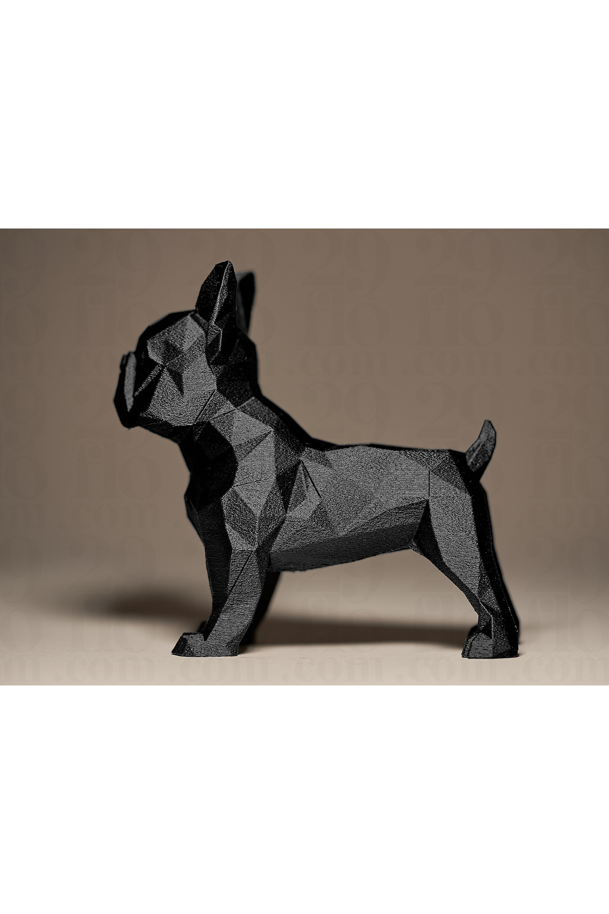 Sizseyy Geometrik Modern Fransız Bulldog Köpek Biblo Dekoru
