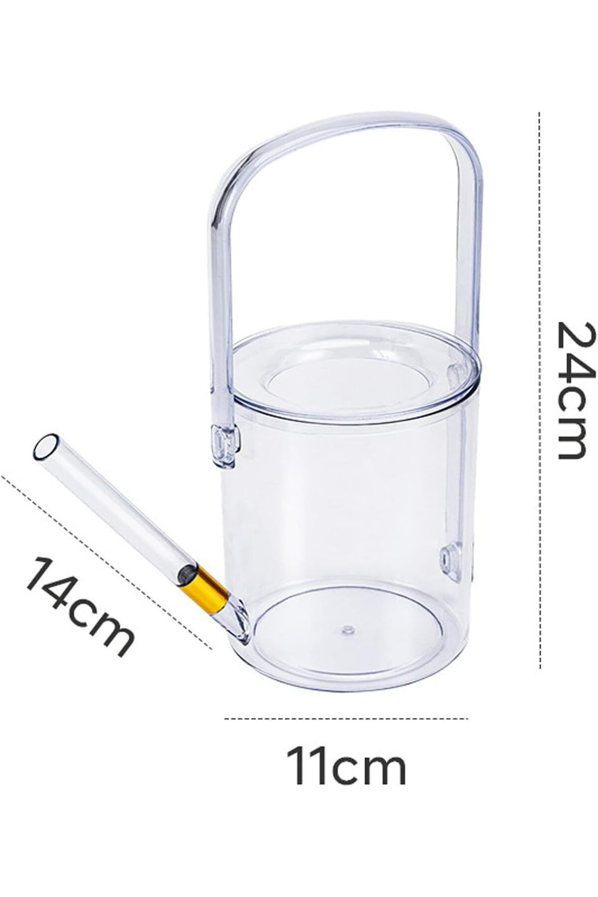 COOYA-Garden Long Spout Watering Can,1000ml, with Graduated Line,Large Filling Hole,Large Opening Design 4
