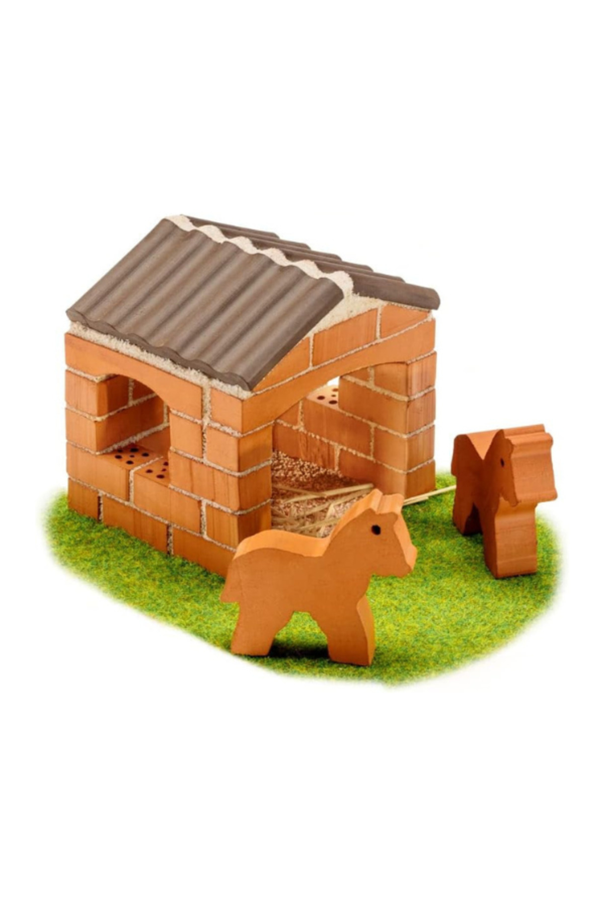ماکت ساختنی سنگی آلمان ۱۰۲۶ – اصطبل کوچک اسب، کیت ساختوساز با ۵۰ قطعه
