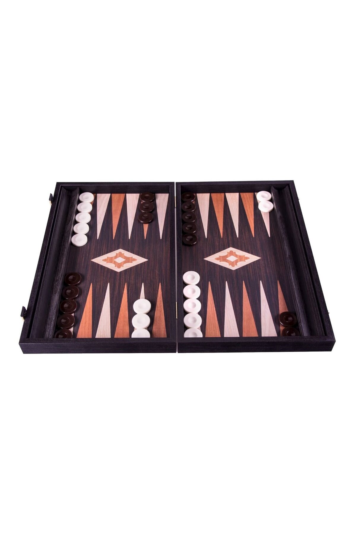 Manopoulos-Backgammon/Backgammon game set - wenge wood look, Large 1