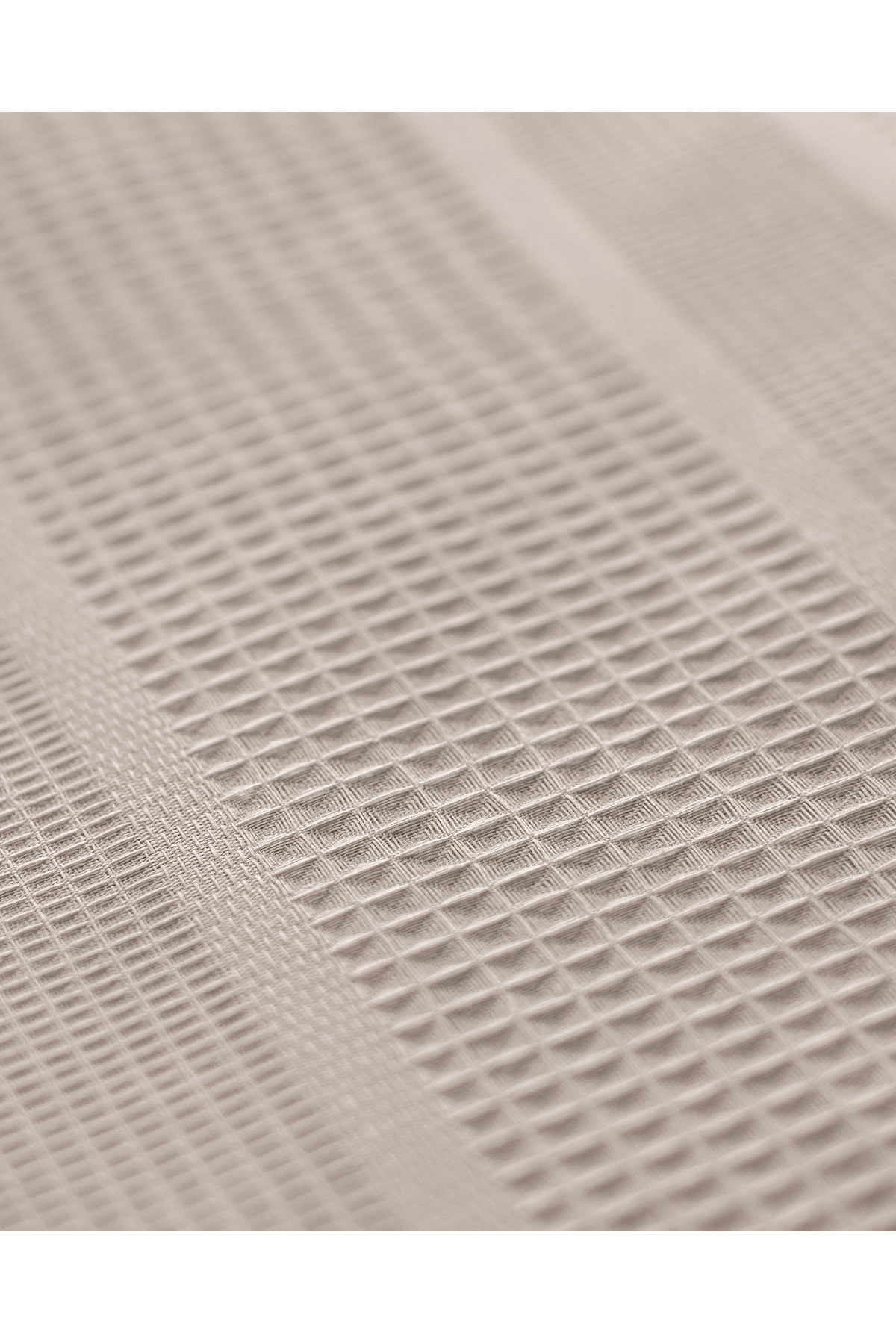 Madame Coco-Mathilda Double Bed 100% Cotton Karde Plain Blanket - Light Gray 5