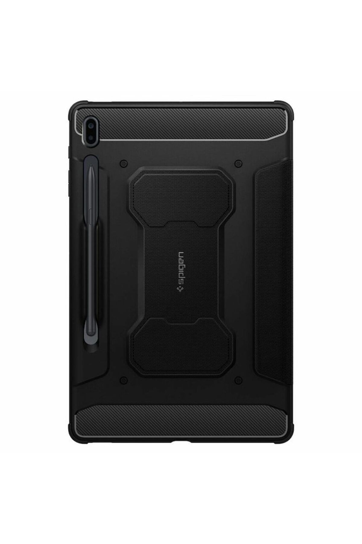 Spigen-Husă de protecție pentru Samsung Galaxy Tab S7 FE, 12,4 inci, Rugged Armor Pro, neagră 3