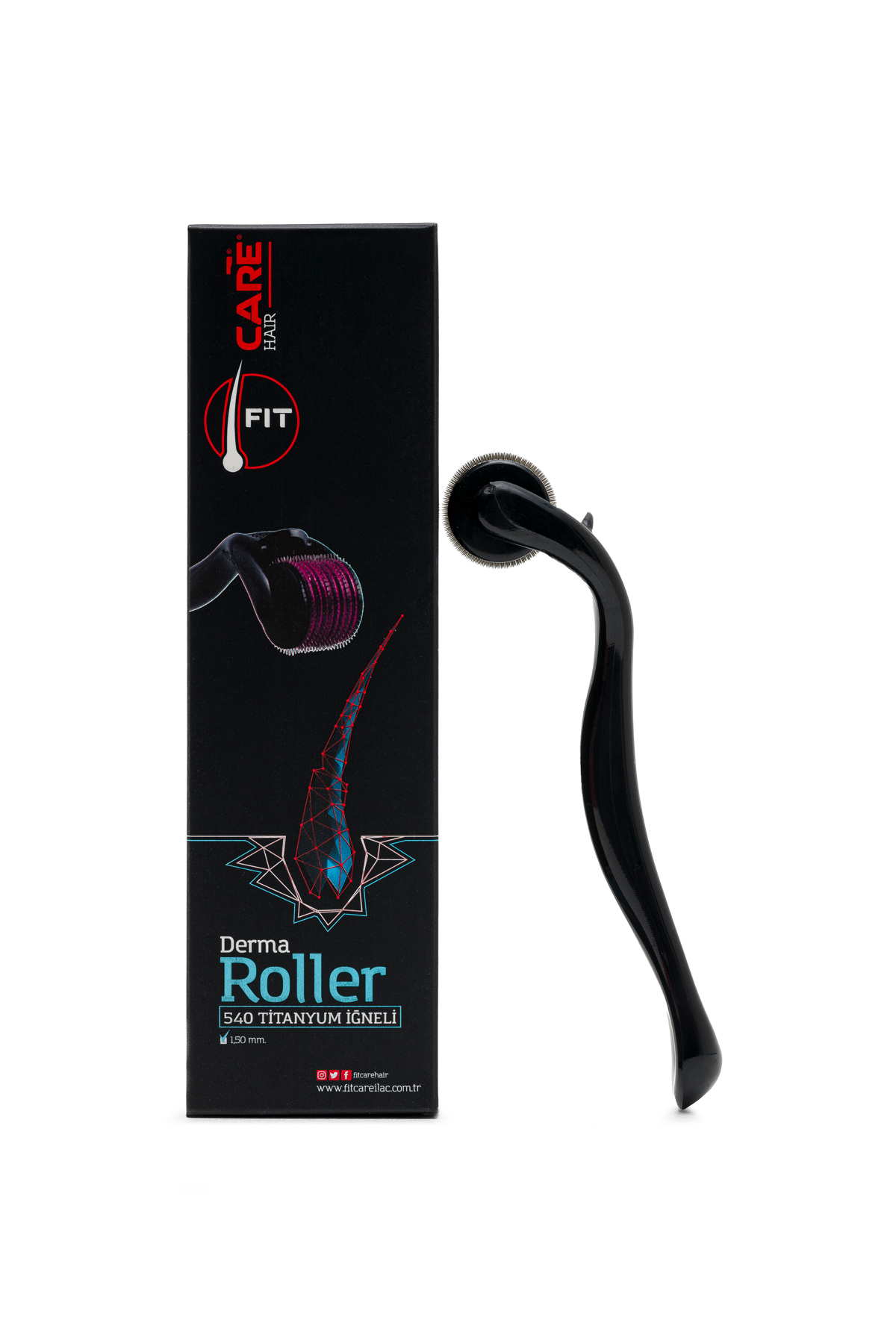 Fitcare Saç Bakım Losyonu + Fitcare Şampuan + Dermaroller Tarak — 8682530125645 — تصویر 5 از 8