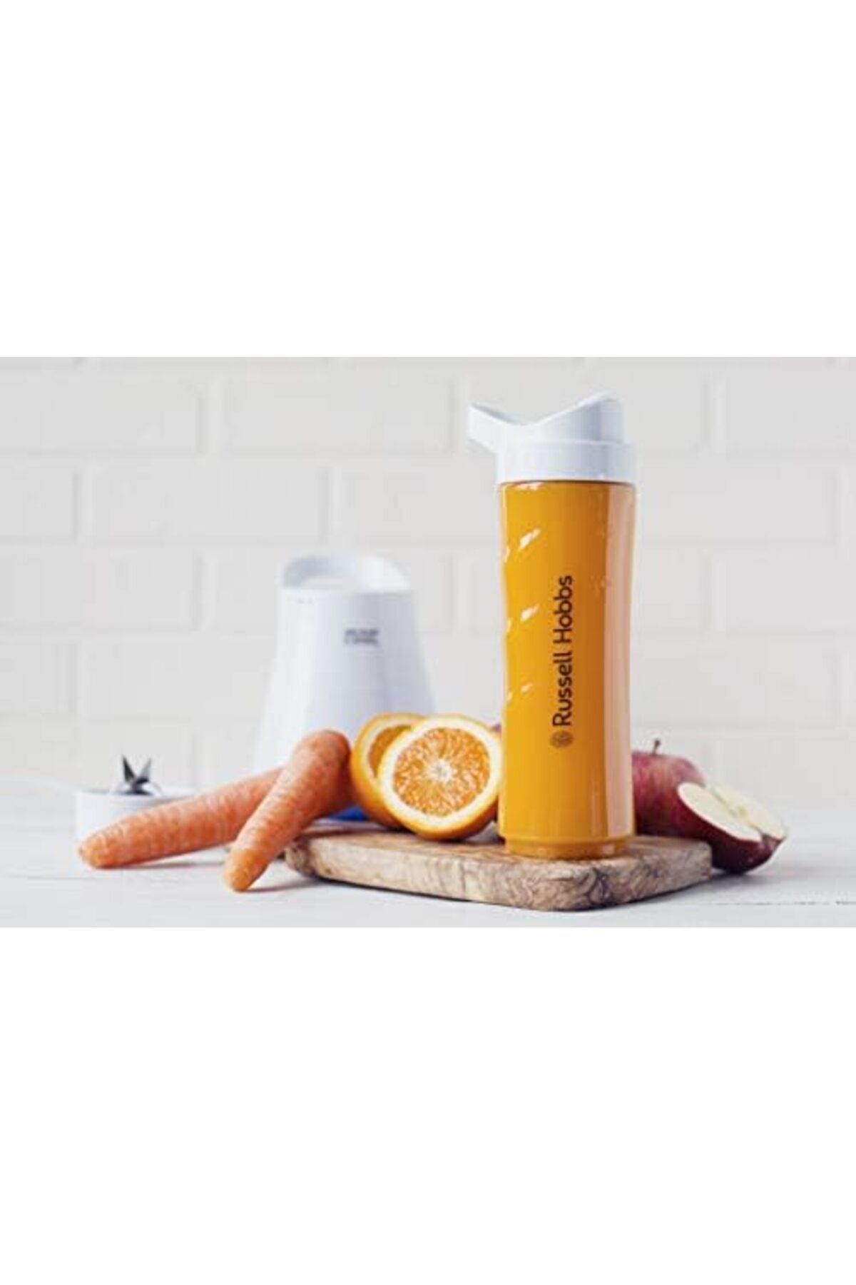 RUSSELL HOBBS-جهاز صنع العصائر المثلجة ميكس آند جو كول - خلاط محمول بقوة 300 واط، زجاجتان سعة 600 مل، خاصية سحق الثلج 6