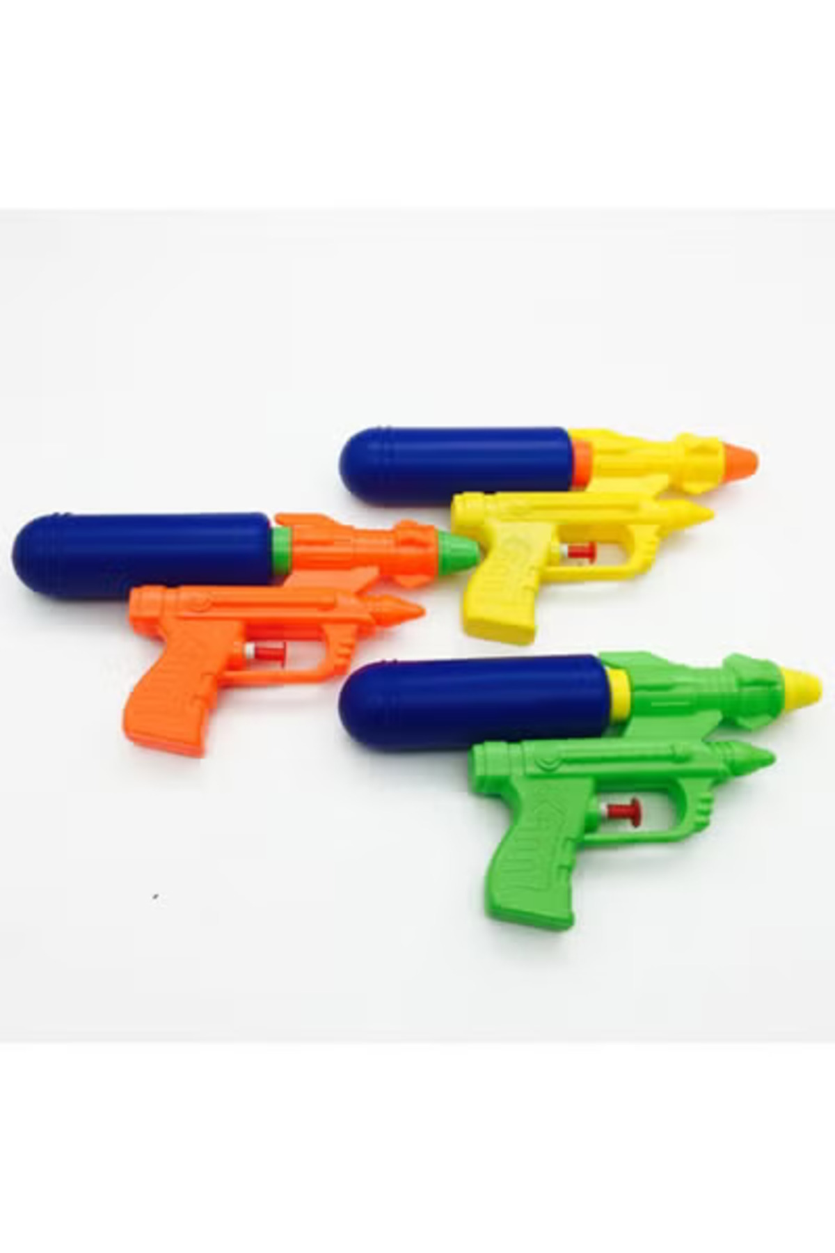 A set of 3 multi-colored water toys for children