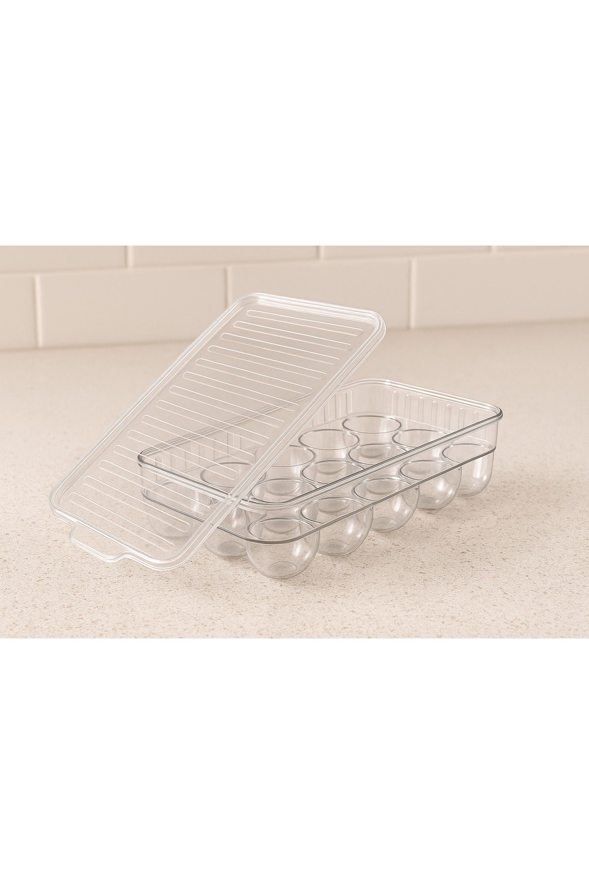 Pazar Kapısı-15 Compartment Egg Storage Container with Transparent Lid 2