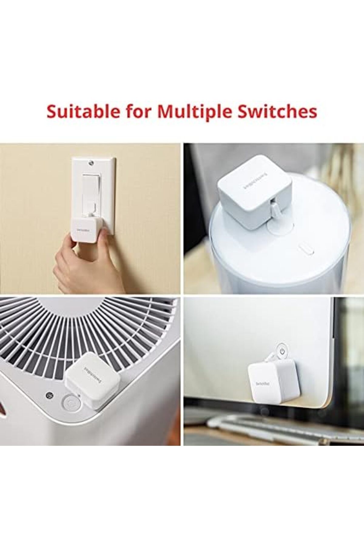 SwitchBot-Bot S1 White, Rocker Switch and button on/off by Voice or App - Smart Button on off Device 3