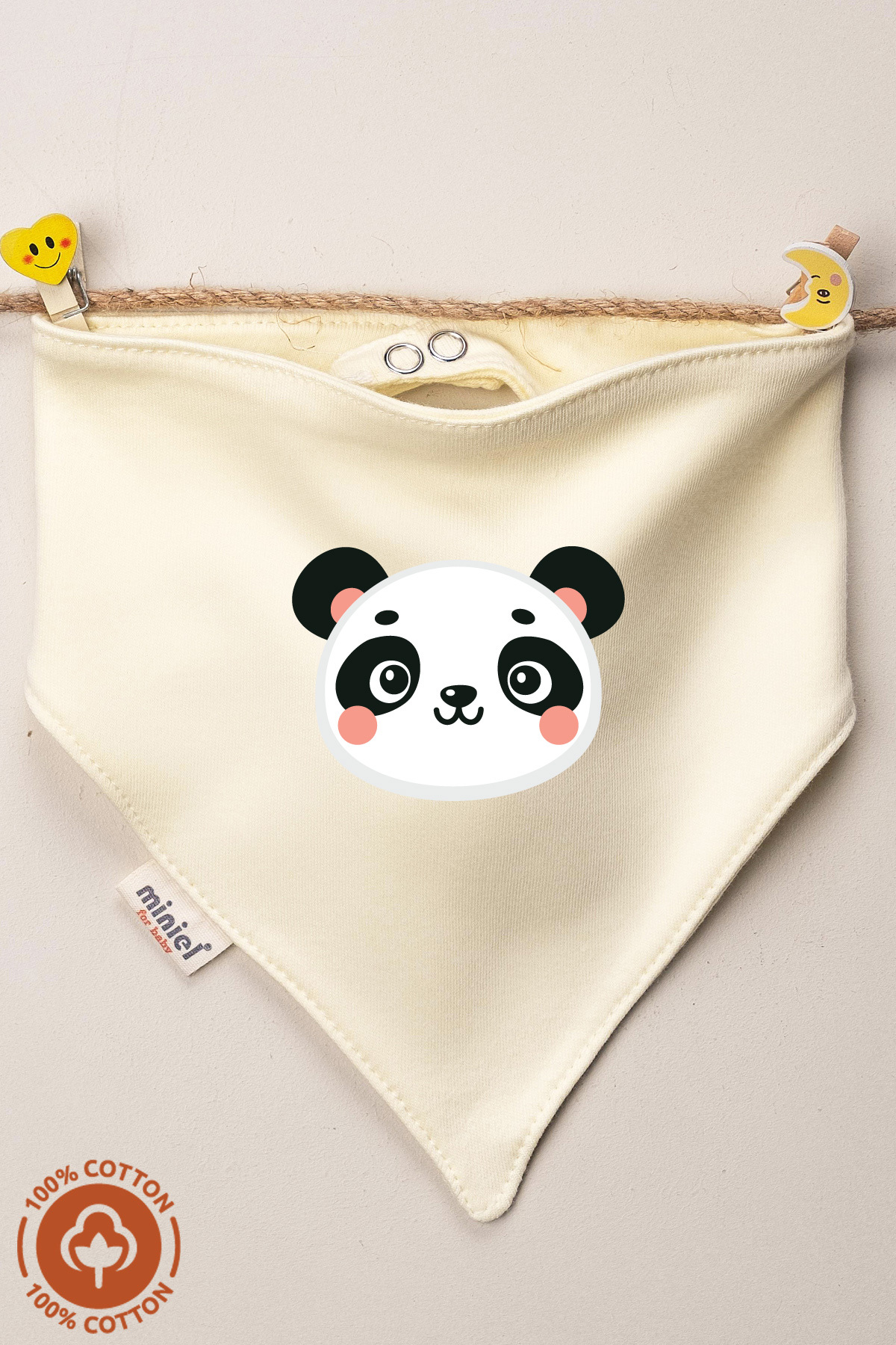 Miniel Erkek Bebek Yenidoğan Penye Organik Pamuklu Cute Animals Baskılı Bebek Önlüğü 6'lı Set fotoğrafı 6 (önizleme)