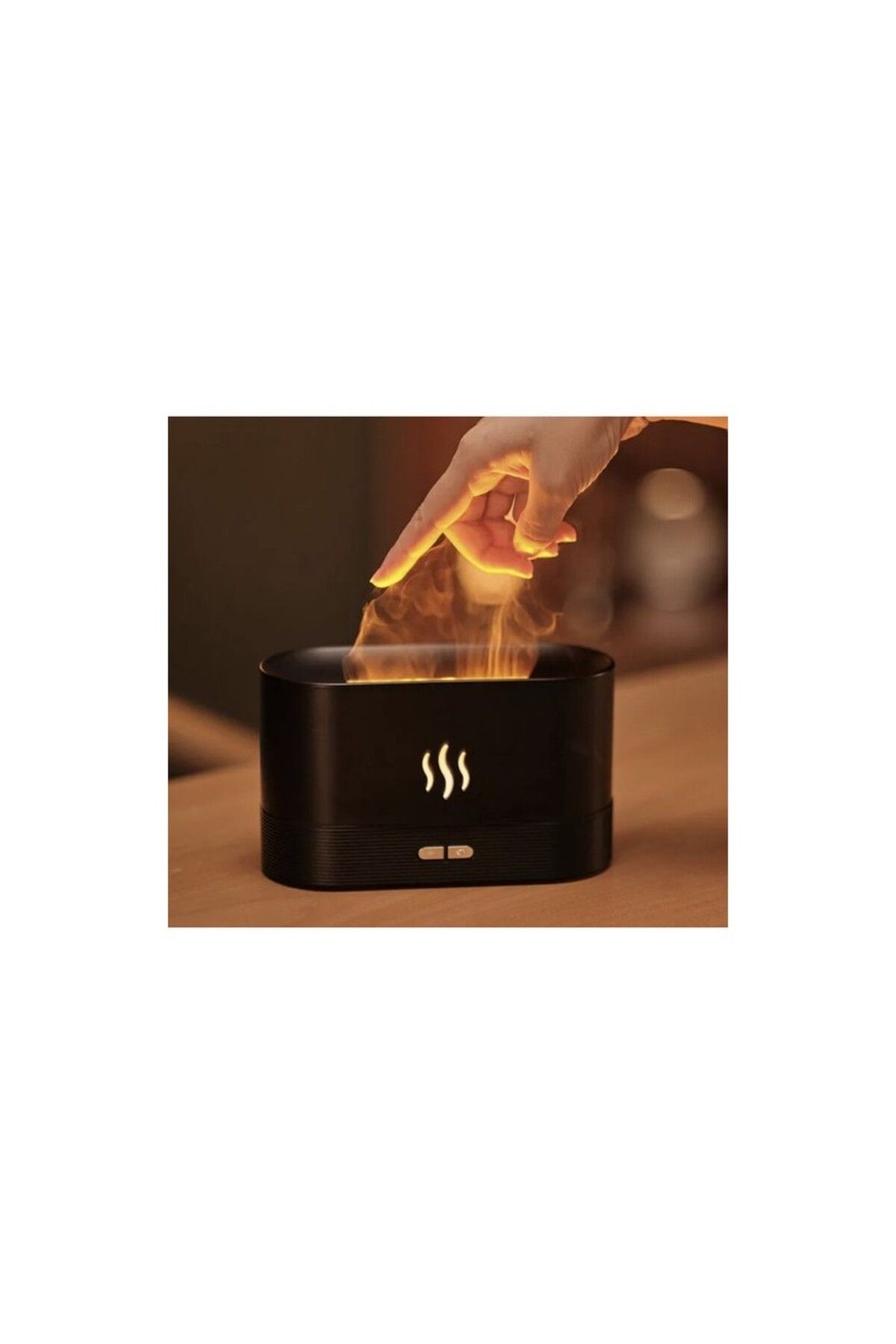 Ruhhy-Difuzor de aromaterapie 3 în 1, lampă LED RGB cu efect de flacără, 7 culori, umidificator, 180 ml, 6,5 W, USB 10