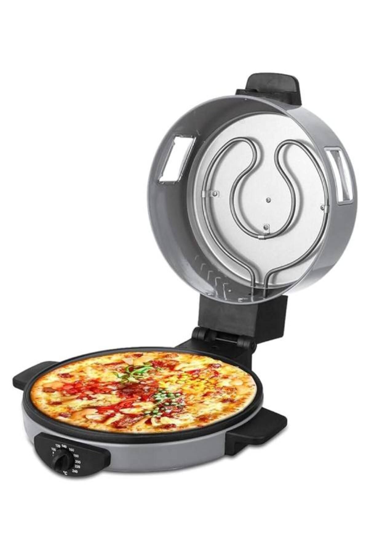 Nova-Electric Pizza Maker 2000W – Double-Sided Nonstick Oven with 220°C Rapid Heating, Tabletop Design 5