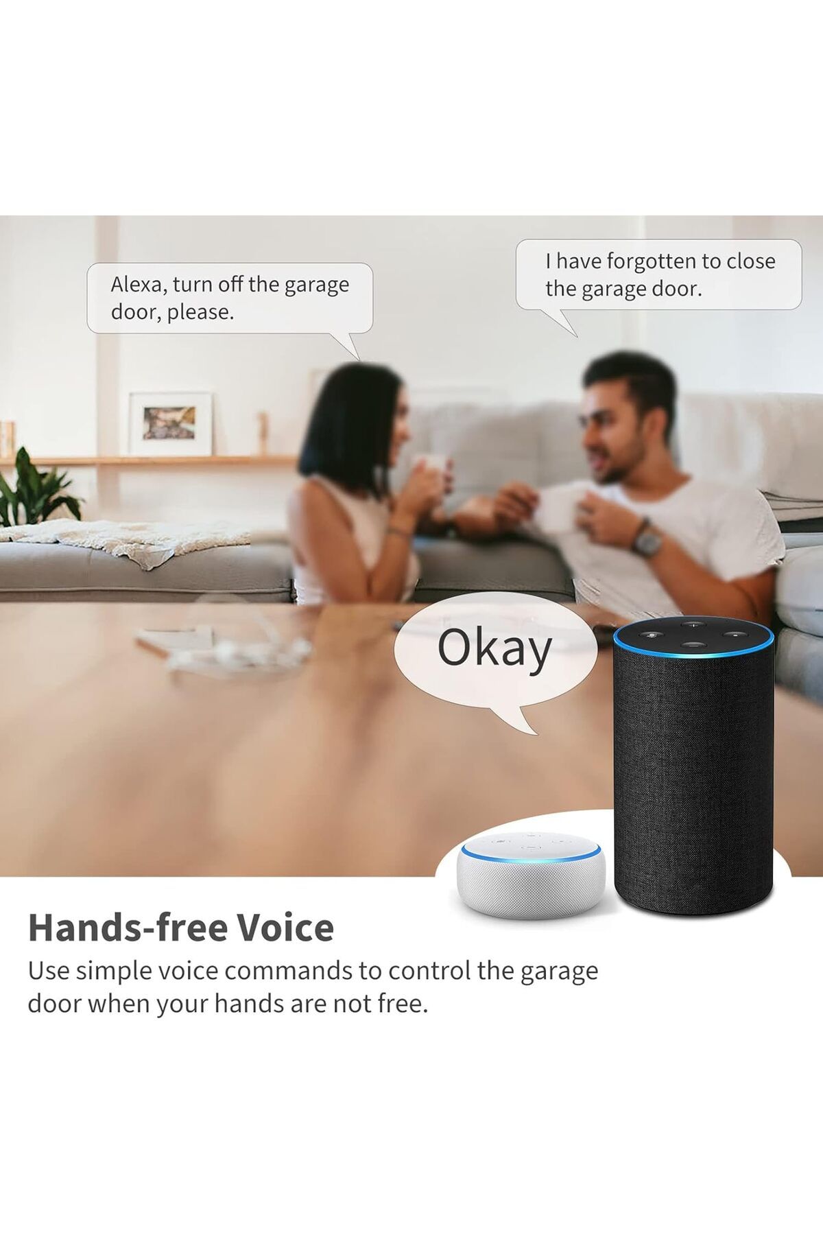 Generic-جهاز تحكم ذكي لفتح باب المرآب يعمل بتقنية WiFi - يعمل بنظام Smart Life/Tuya APP مع Alexa/Google 4