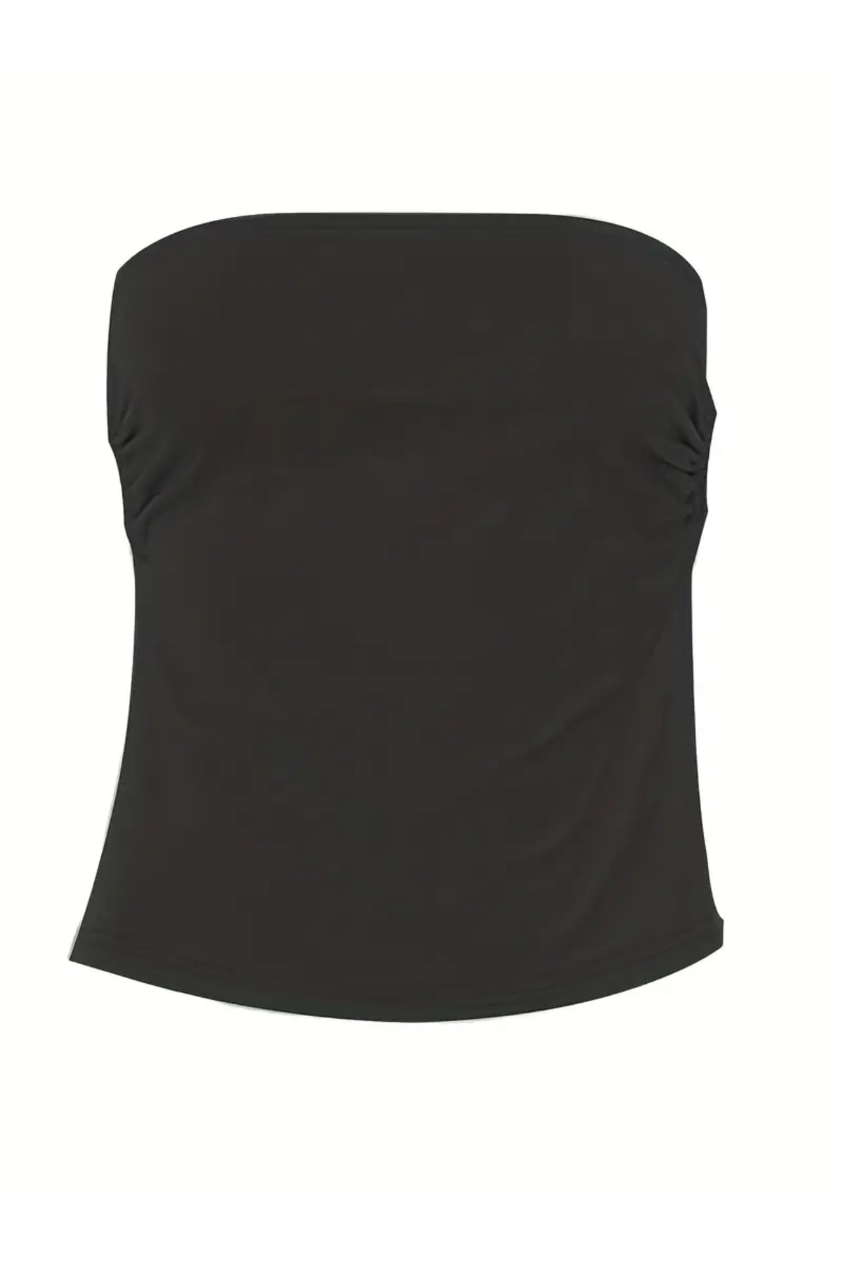 JamaisVu  Sırt Detaylı Straplez Crop Top - Görsel 5