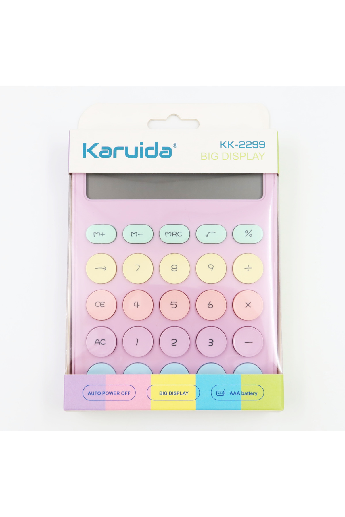 Karuida KK-2299 Mor Renk 12 Haneli Hesap Makinesi