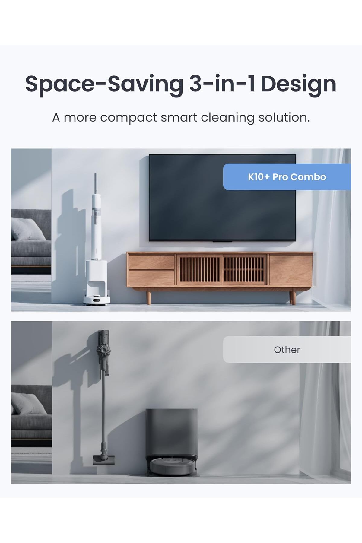 SwitchBot-مكنسة كهربائية روبوتية ومكنسة كهربائية لاسلكية K10+ Pro كومبو، تعمل مع Matter/Alexa/Siri 3