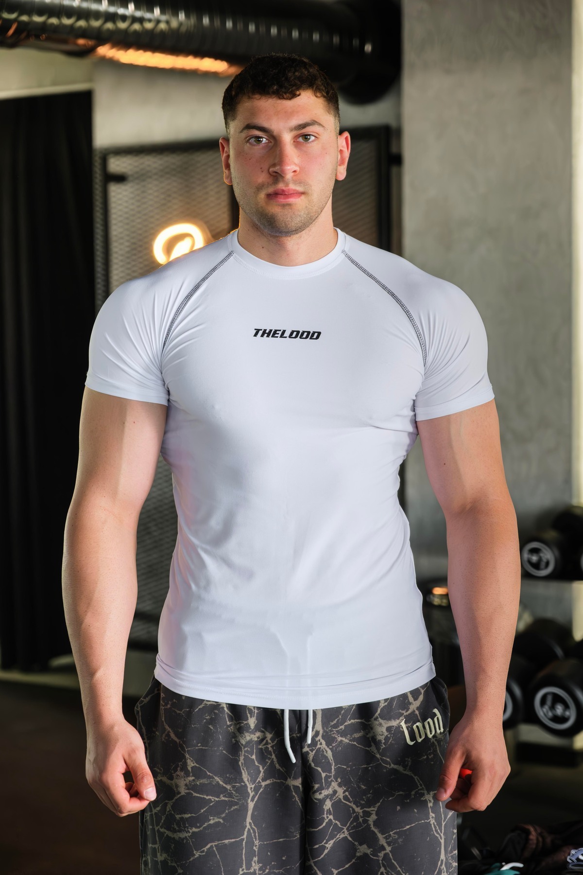 Thelood Compression body Slim Fit Şekillendirici Tshirt (siyah dikiş)