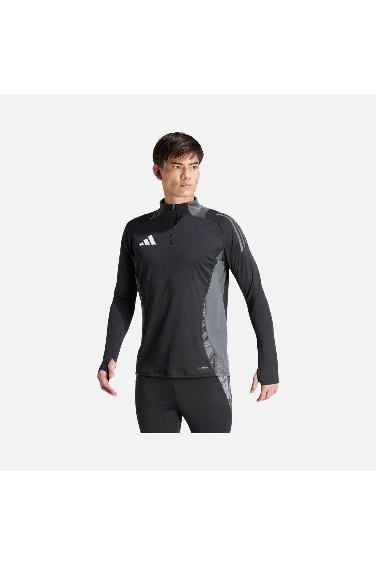 adidas Tiro 24 Competition 1/4 Zip Training Long-Sleeve Erkek Tişört — مشکی IL8257-100