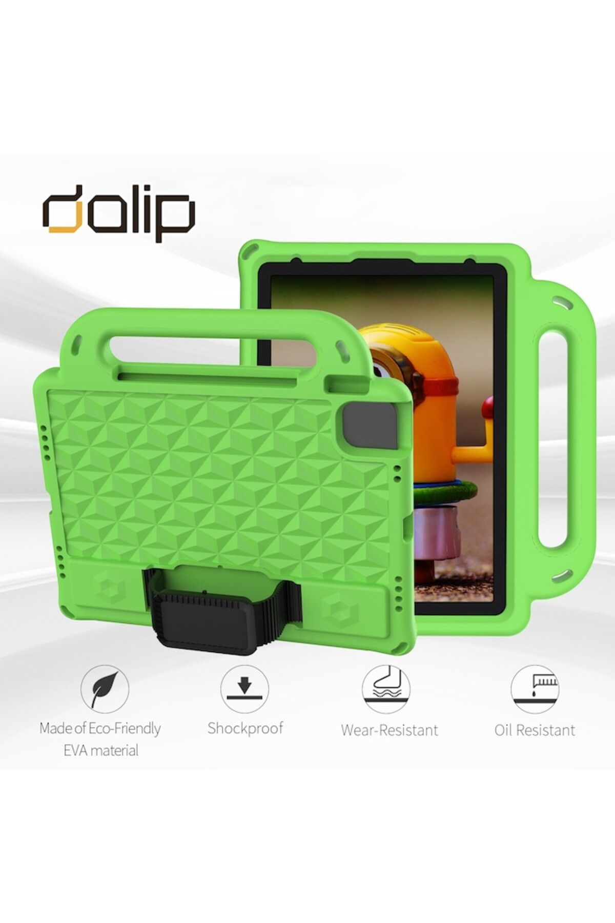 dalip-Case for Apple iPad 9.7'' 2017 / iPad 2018, HandleRock, Polyurethane Foam, Green 3