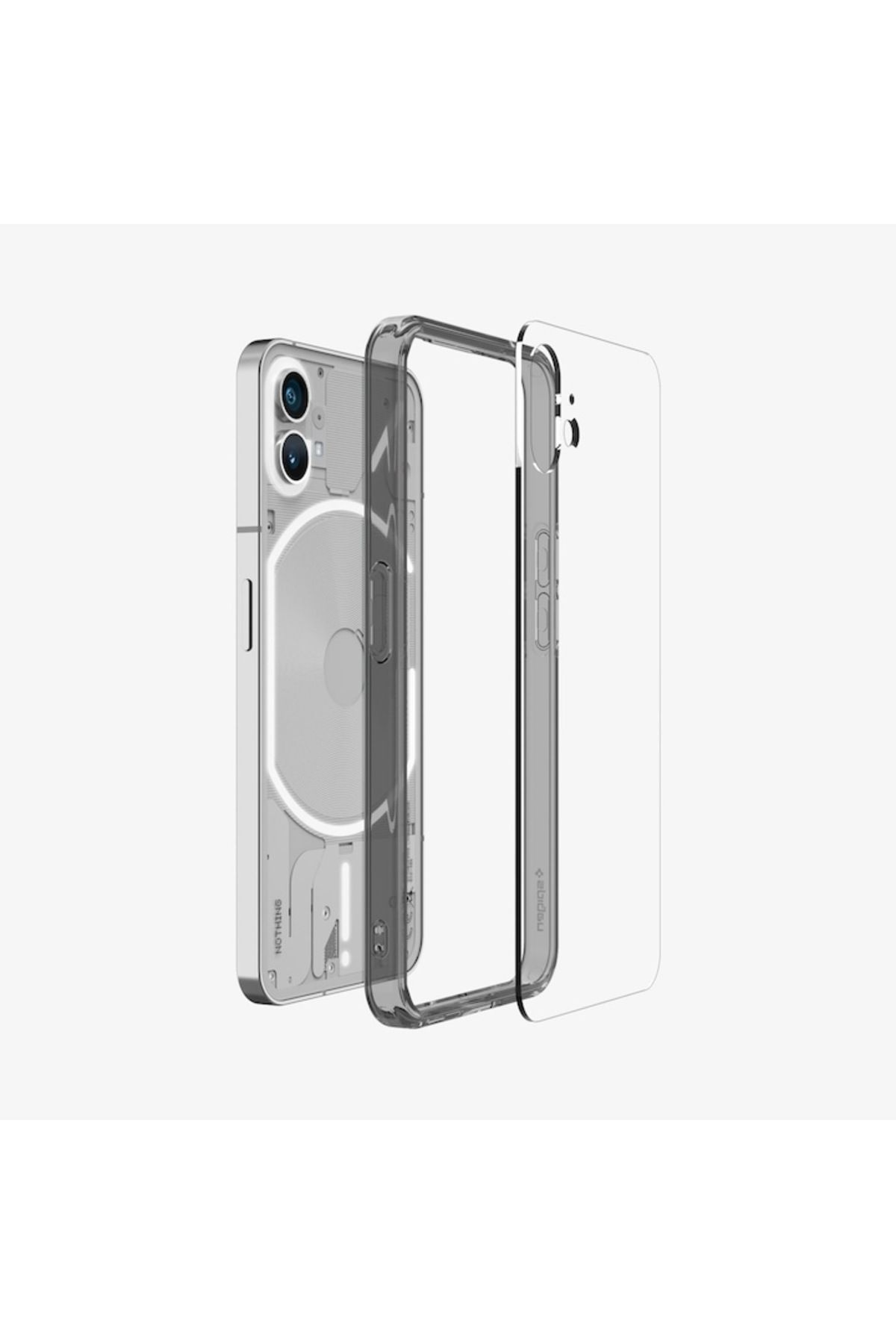Spigen-Phone Case for Nothing Phone 1, Dalip DuoTrend, TPU, Black-Transparent 3