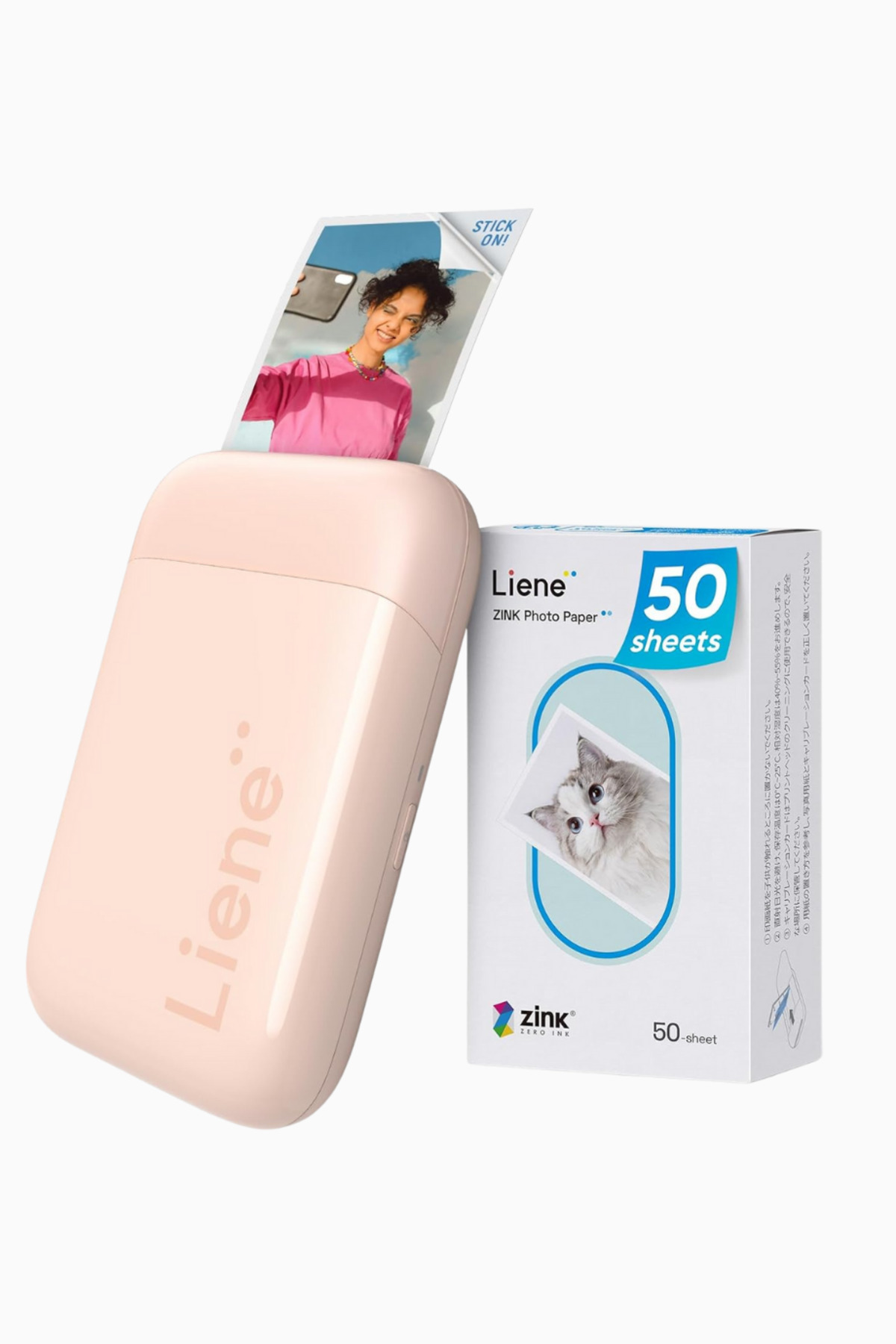 Liene Pearl K100 Mini Bluetooth Fotoğraf Yazıcısı, 300DPI, Çinko Kağıt