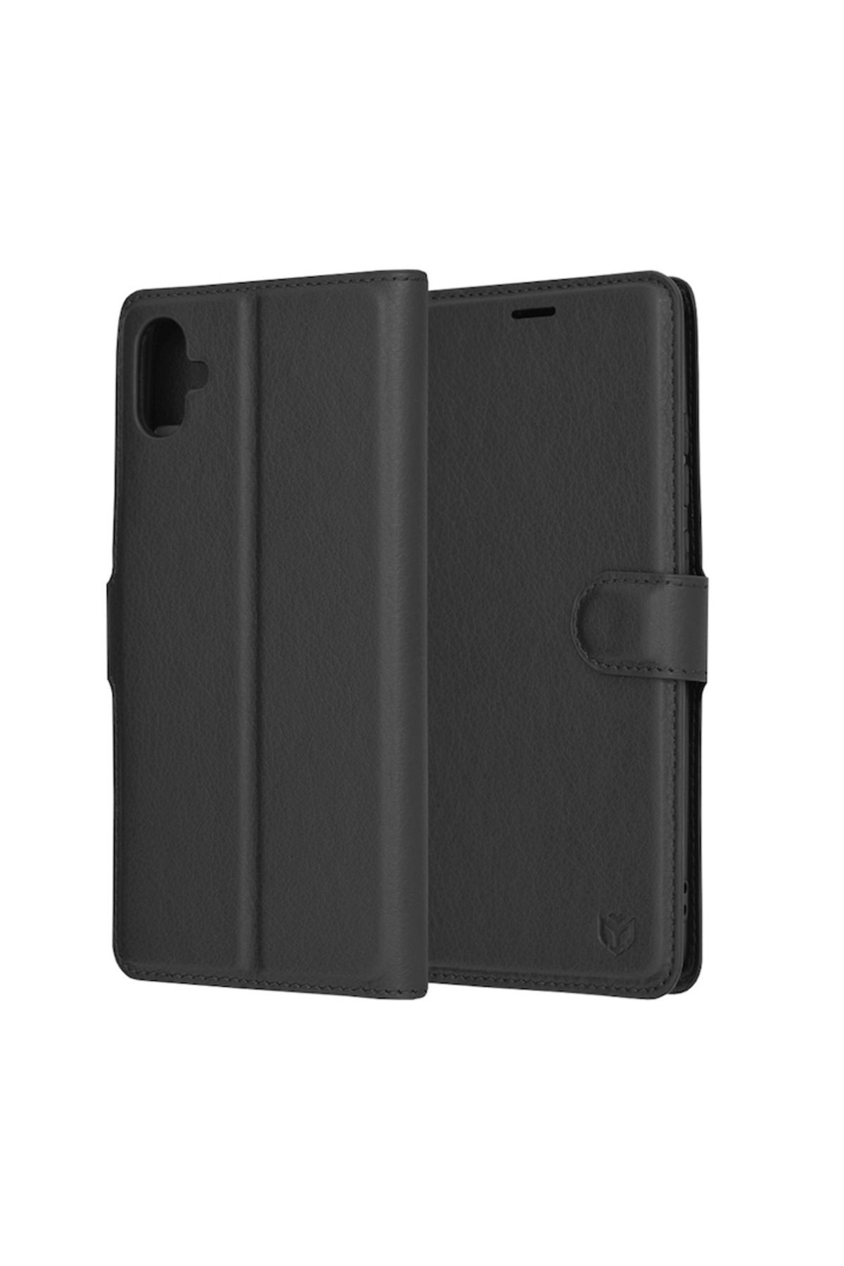 Dali-Husă de protecție tip Flip compatibilă cu Samsung Galaxy A04e/M04, piele tip Folio, neagră 2