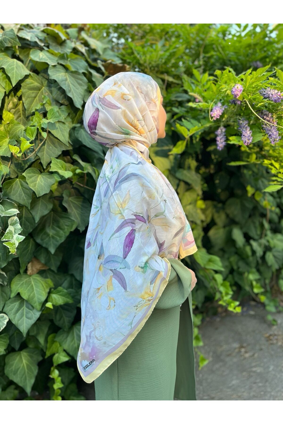 ESSLERA-Lily Flower Pattern Soft Shawl 3